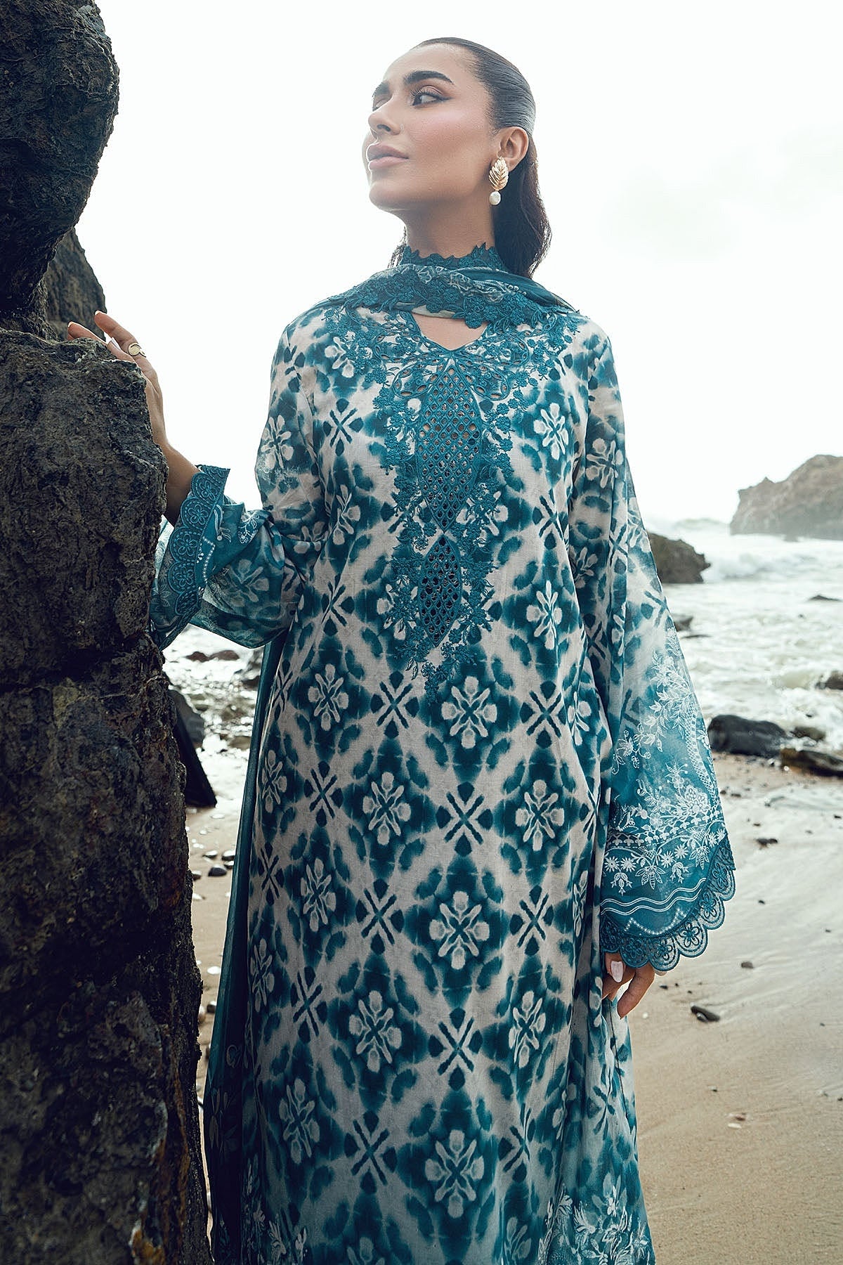[ SUIT H ] - NUREH GARDENIA LAWN EMBROIDERED AND PRINTED 2026
