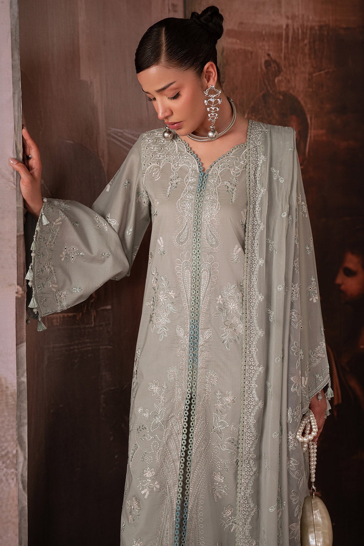 [ SUIT E ] - NUREH FEYA EMBROIDERED LAWN WITH EMBROIDERED CHIFFON DUPATTA COLLECTION 2026