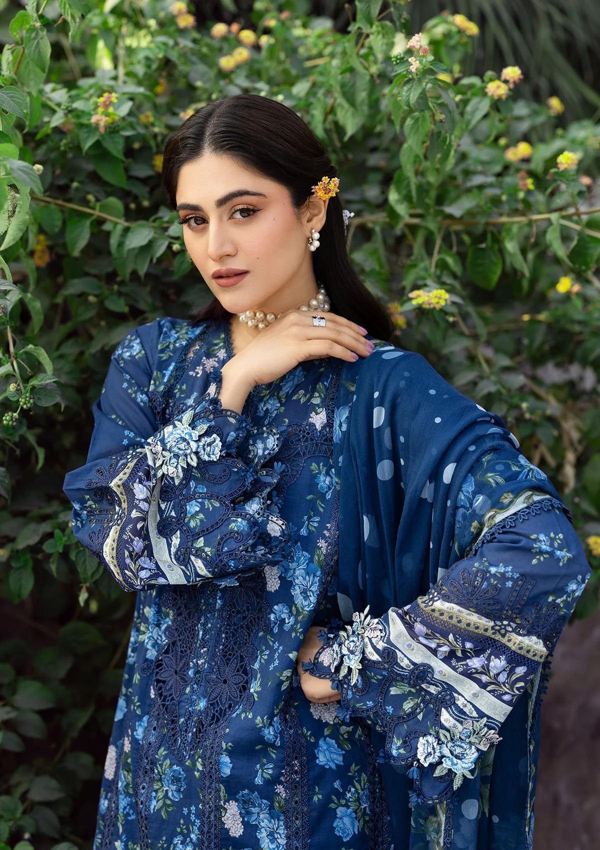 [ SUIT F ] - ELAF CHIKANKARI PRINTS WITH CHIFFON DUPATTA 2026