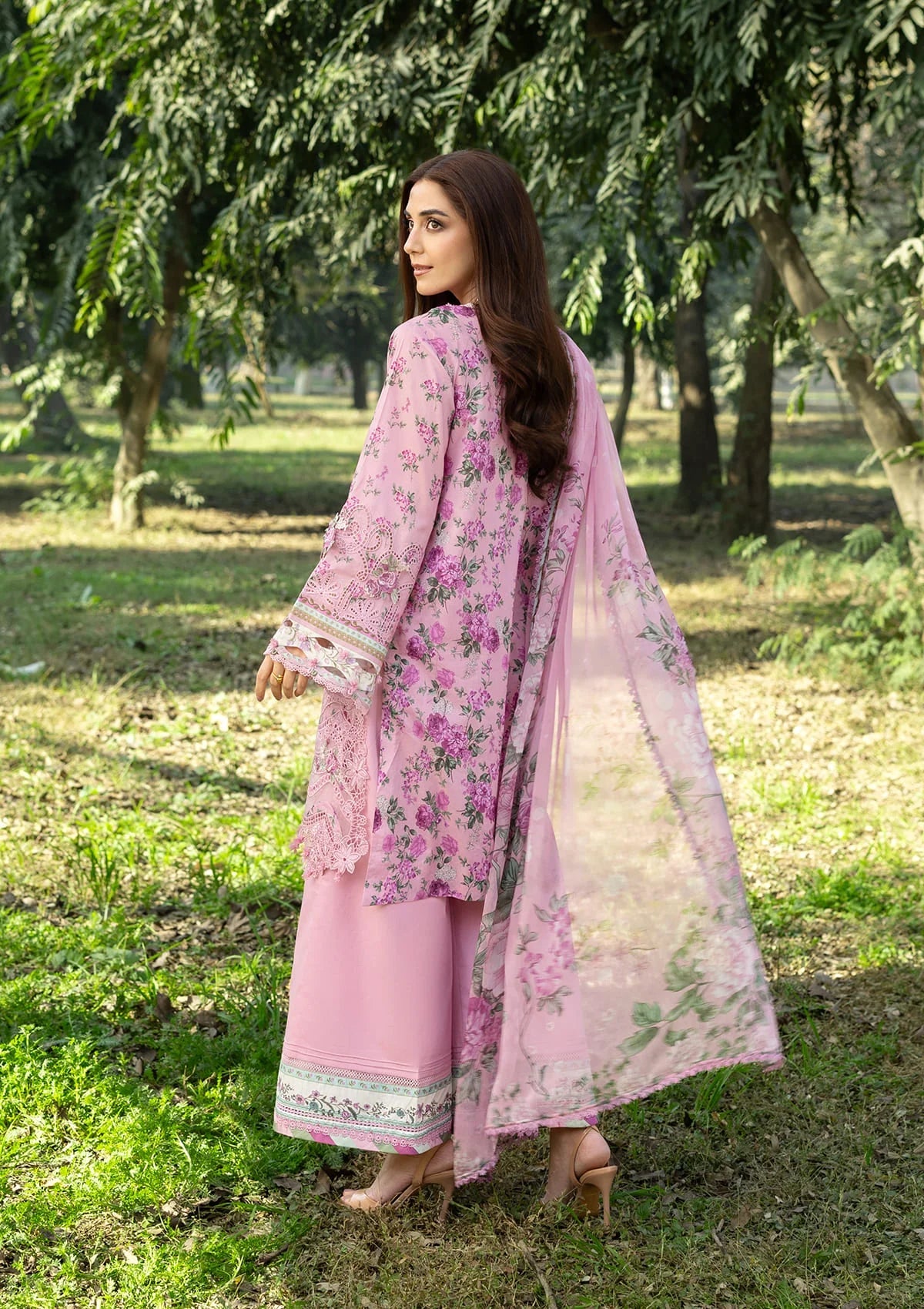 [ SUIT D ] - ELAF CHIKANKARI PRINTS WITH CHIFFON DUPATTA 2026