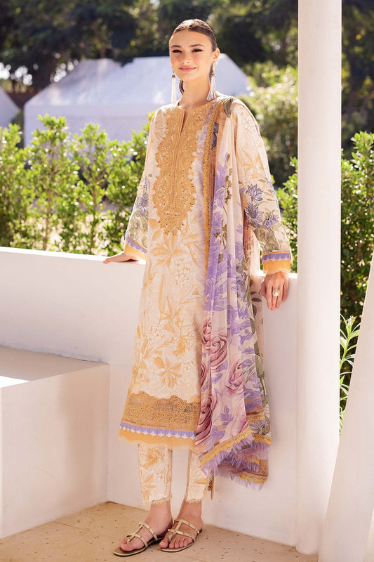 JADE FLORA 3 PC LAWN EMBROIDERED COLLECTION SS 25