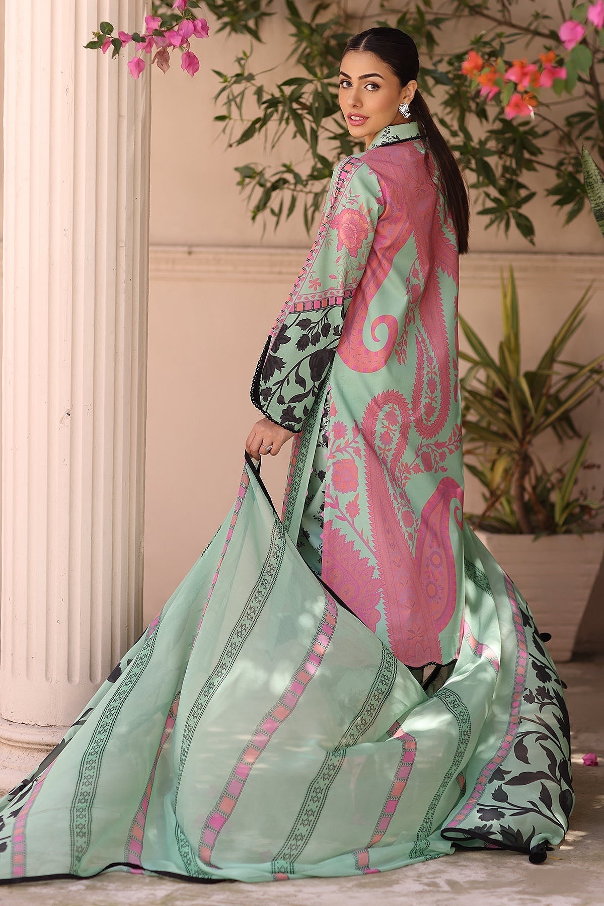 [ SUIT J ] - CHARIZMA C - PRINTS LAWN WITH PRINTED CHIFFON DUPATTA COLLECTION 2026