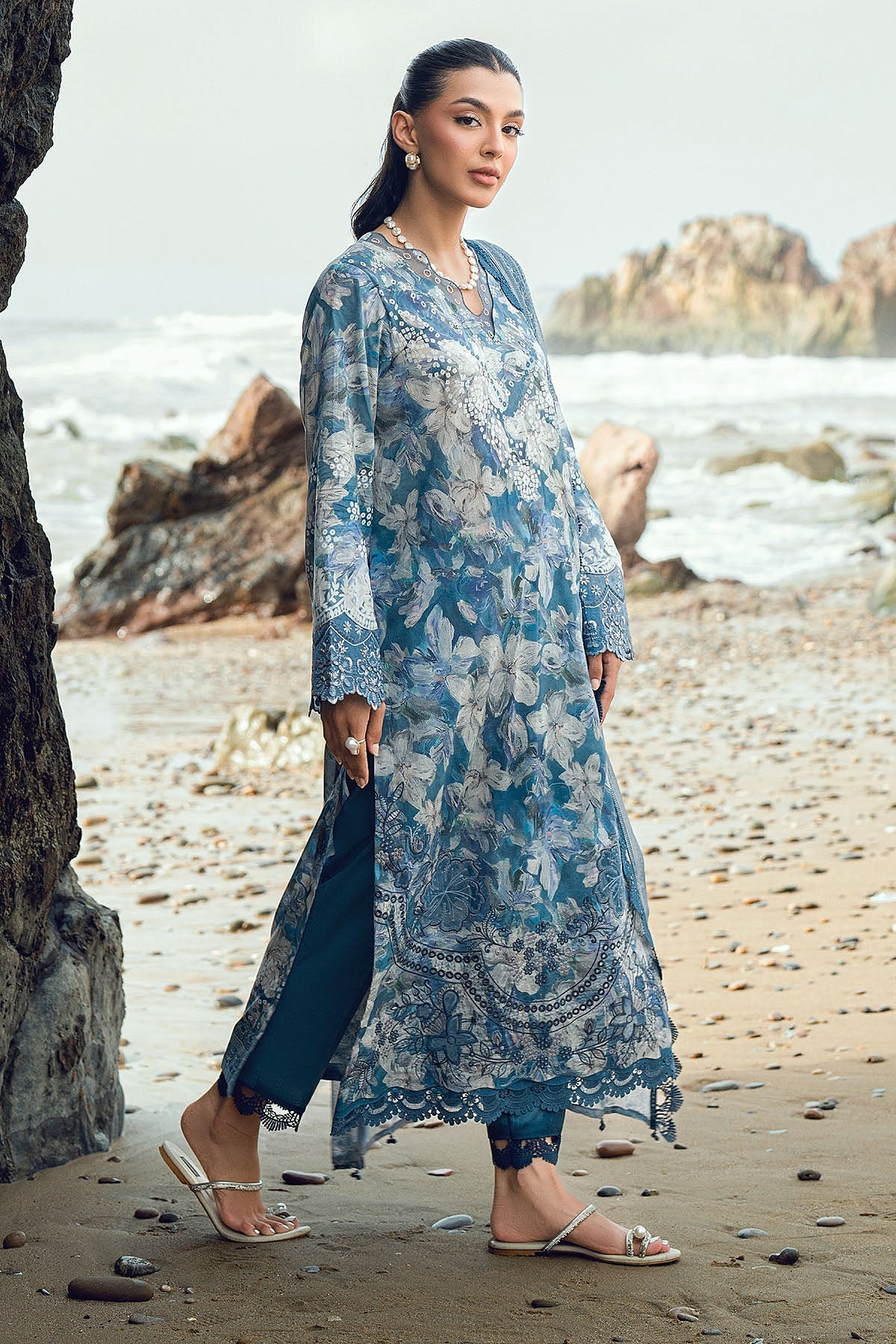 [ SUIT E ] - NUREH GARDENIA LAWN EMBROIDERED AND PRINTED 2026