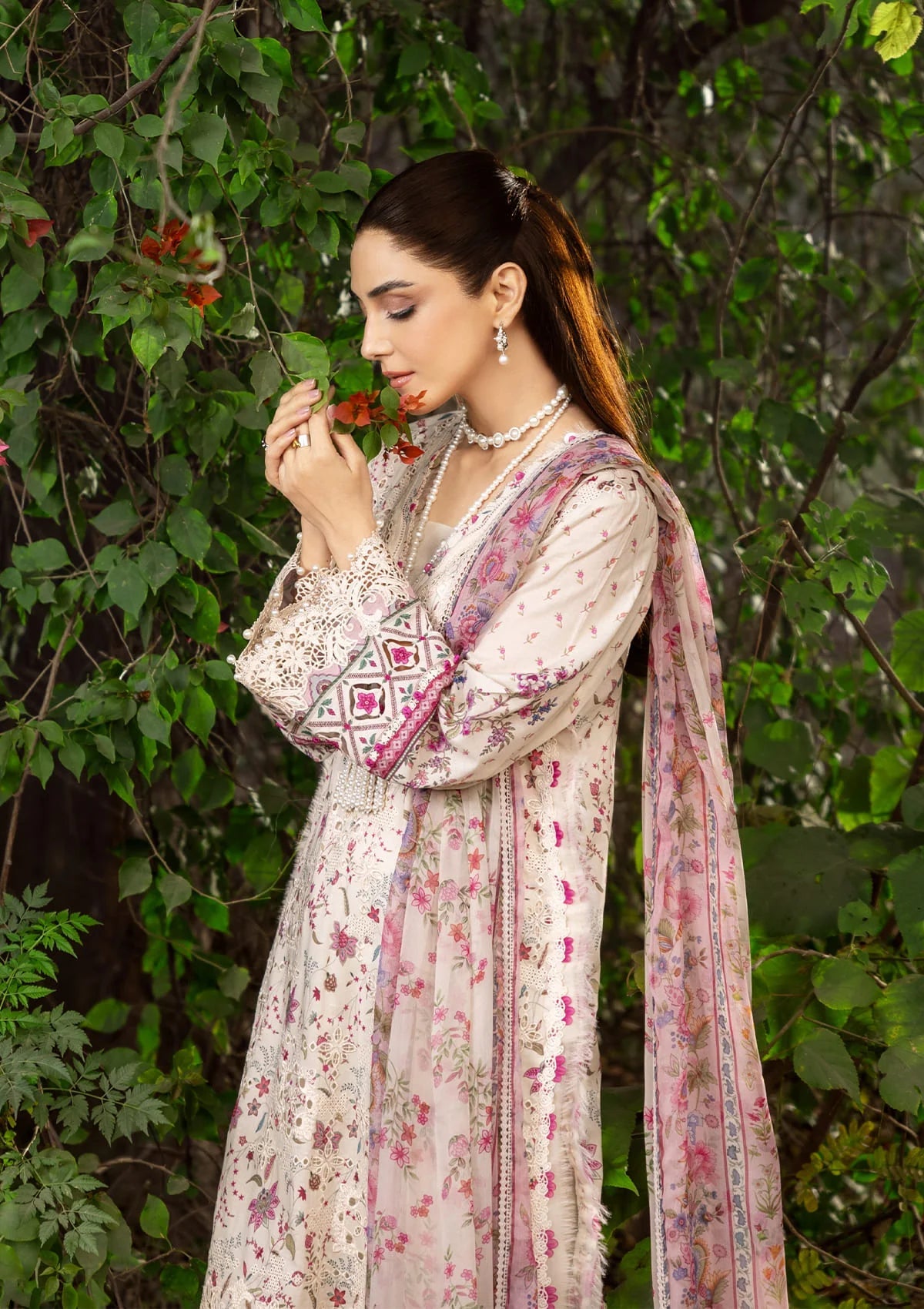 [ SUIT A ] - ELAF CHIKANKARI PRINTS WITH CHIFFON DUPATTA 2026