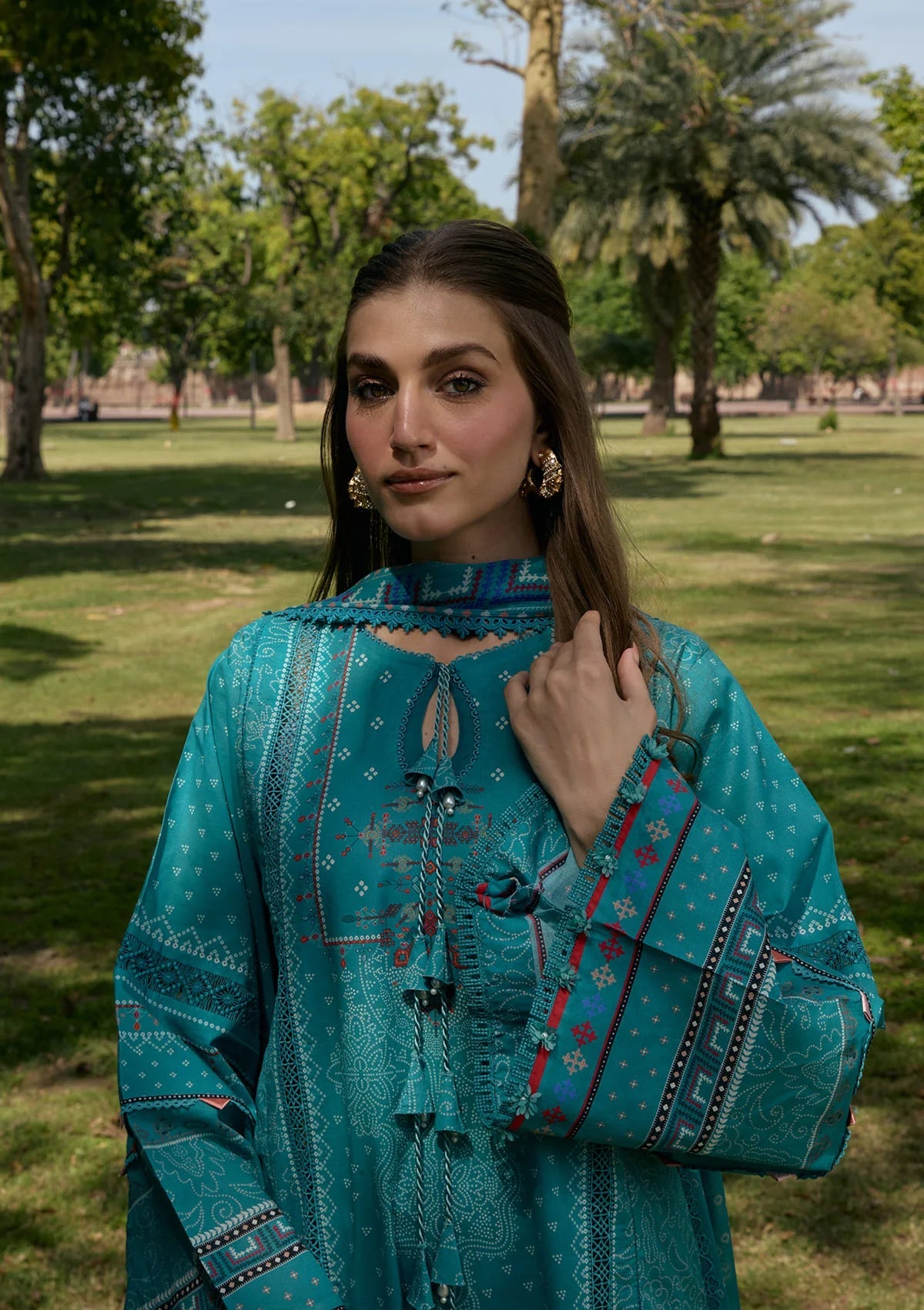 [ SUIT N ] - KAHF AANGAN LUXURY PRINT LAWN WITH CHIFFON DUPATTA 2026