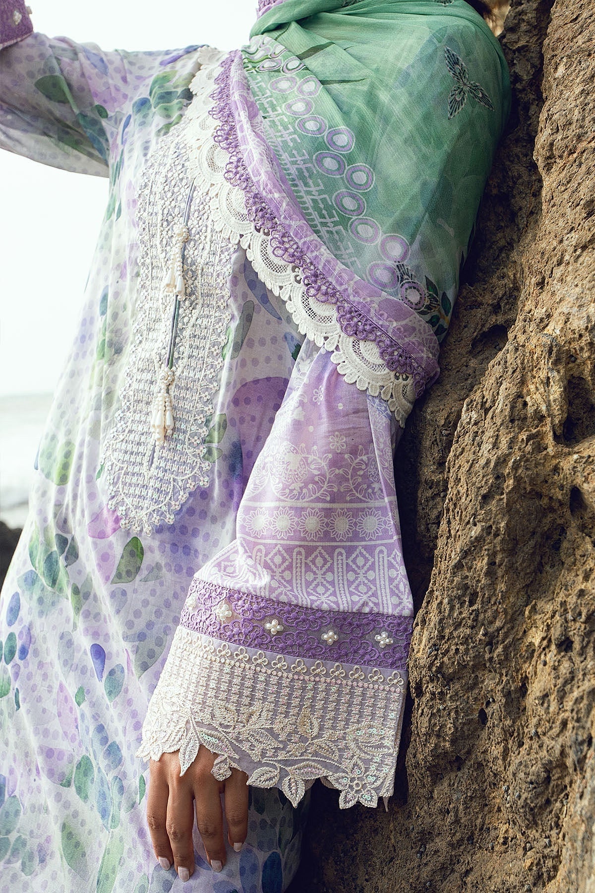[ SUIT D ] - NUREH GARDENIA LAWN EMBROIDERED AND PRINTED 2026