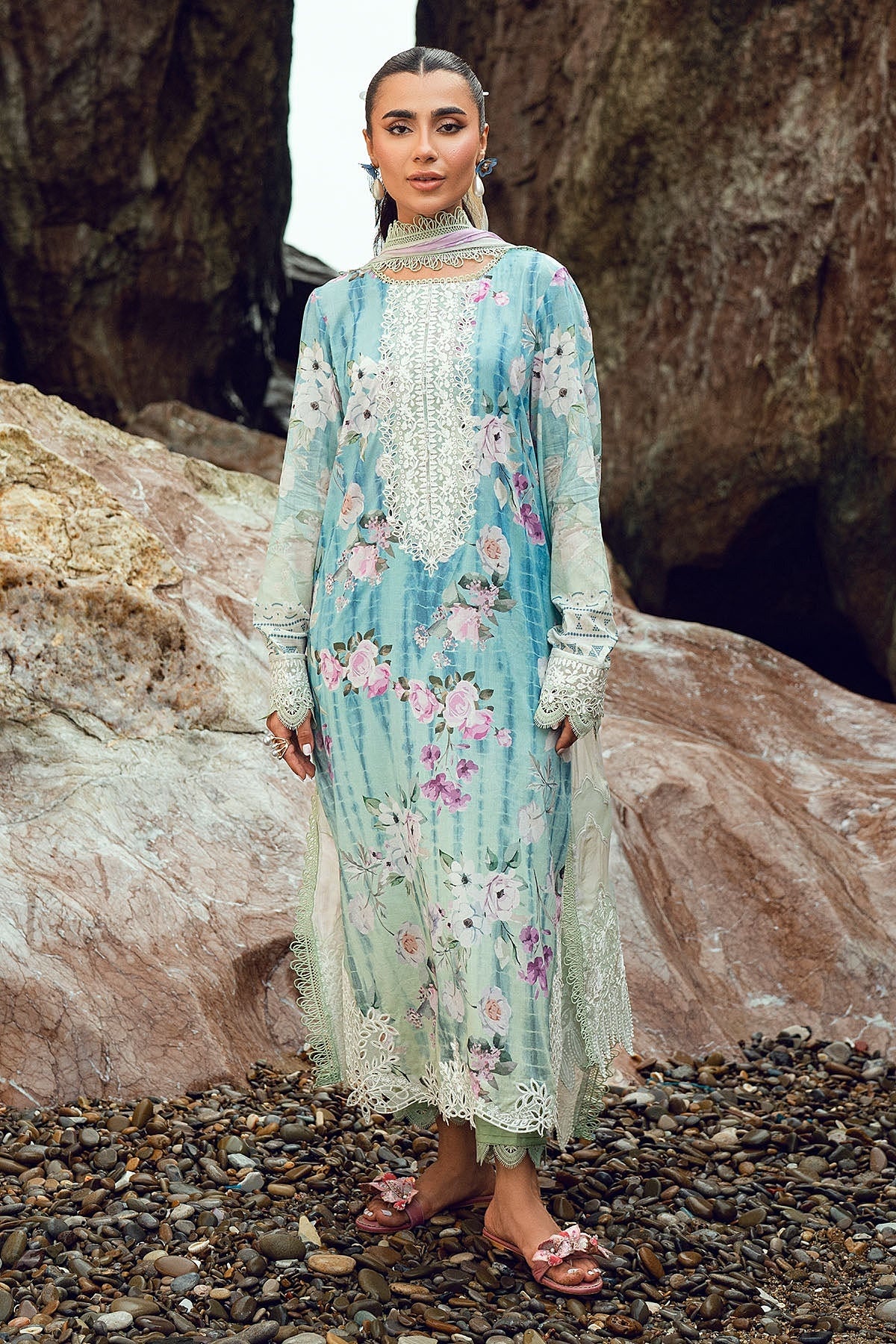 [ SUIT F ] - NUREH GARDENIA LAWN EMBROIDERED AND PRINTED 2026