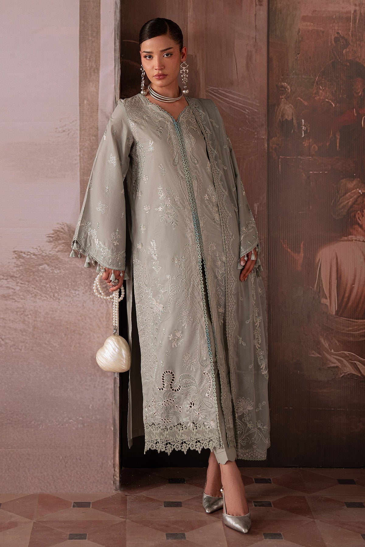 [ SUIT E ] - NUREH FEYA EMBROIDERED LAWN WITH EMBROIDERED CHIFFON DUPATTA COLLECTION 2026