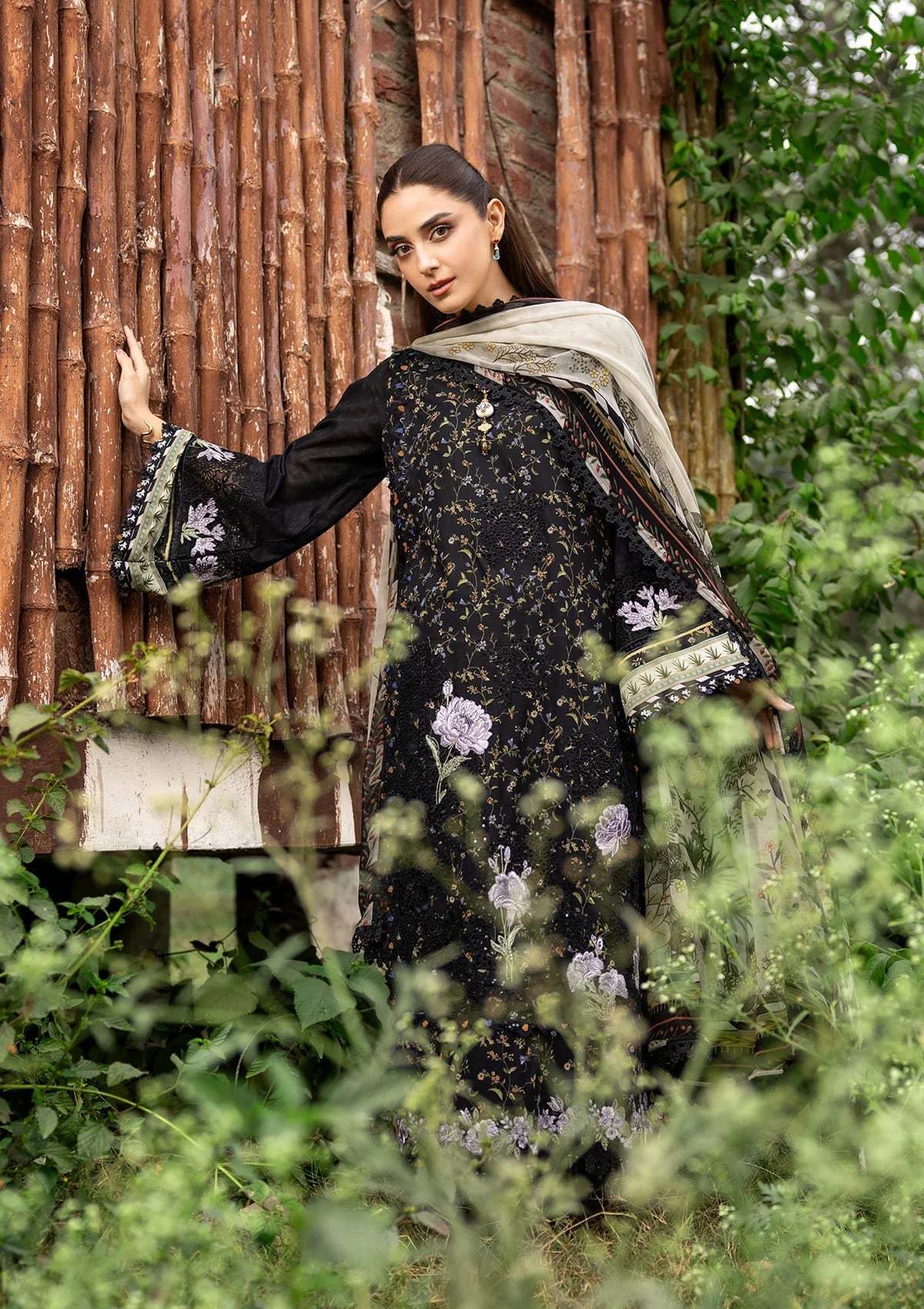 [ SUIT E ] - ELAF CHIKANKARI PRINTS WITH CHIFFON DUPATTA 2026