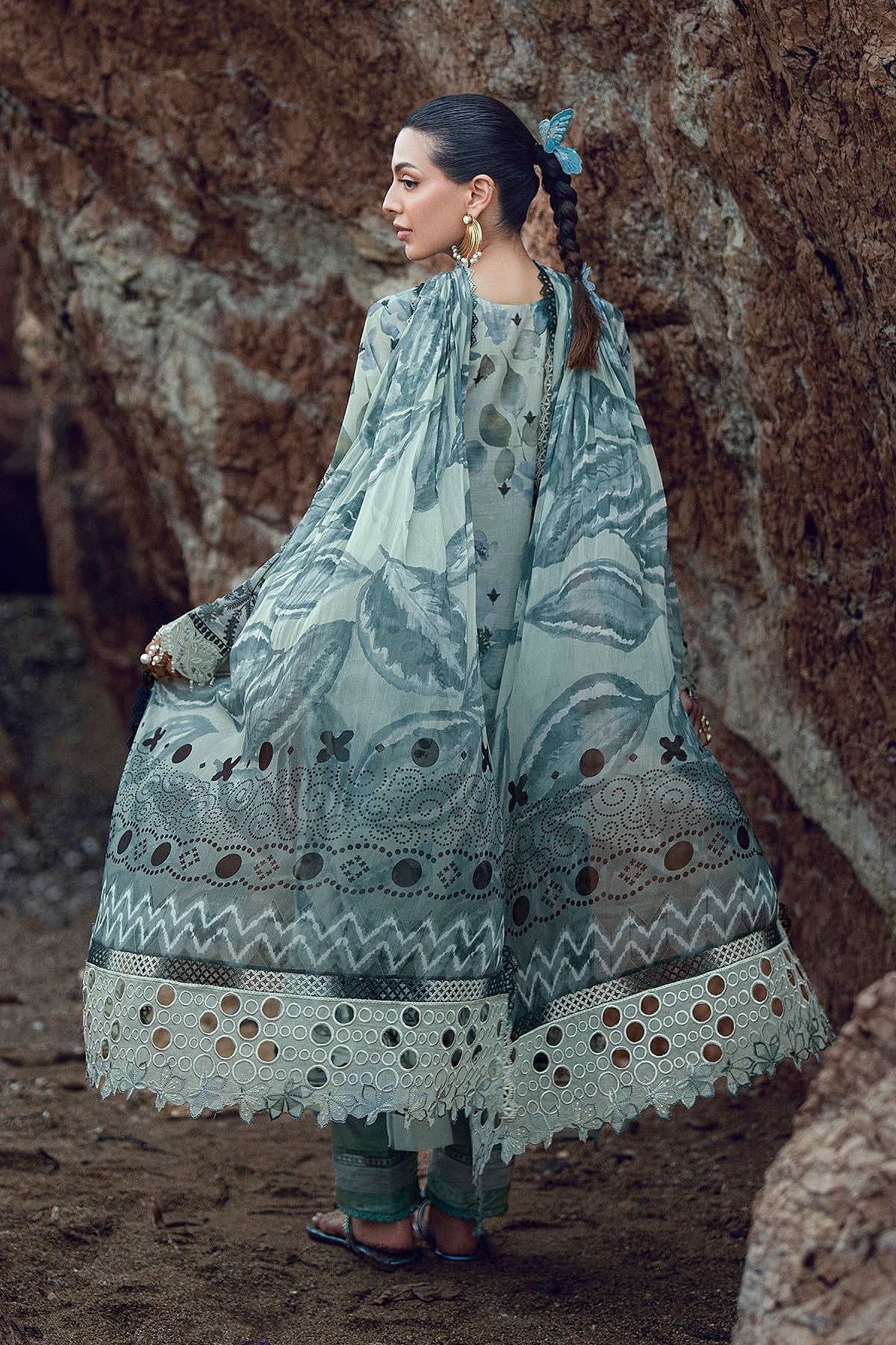 [ SUIT J ] - NUREH GARDENIA LAWN EMBROIDERED AND PRINTED 2026