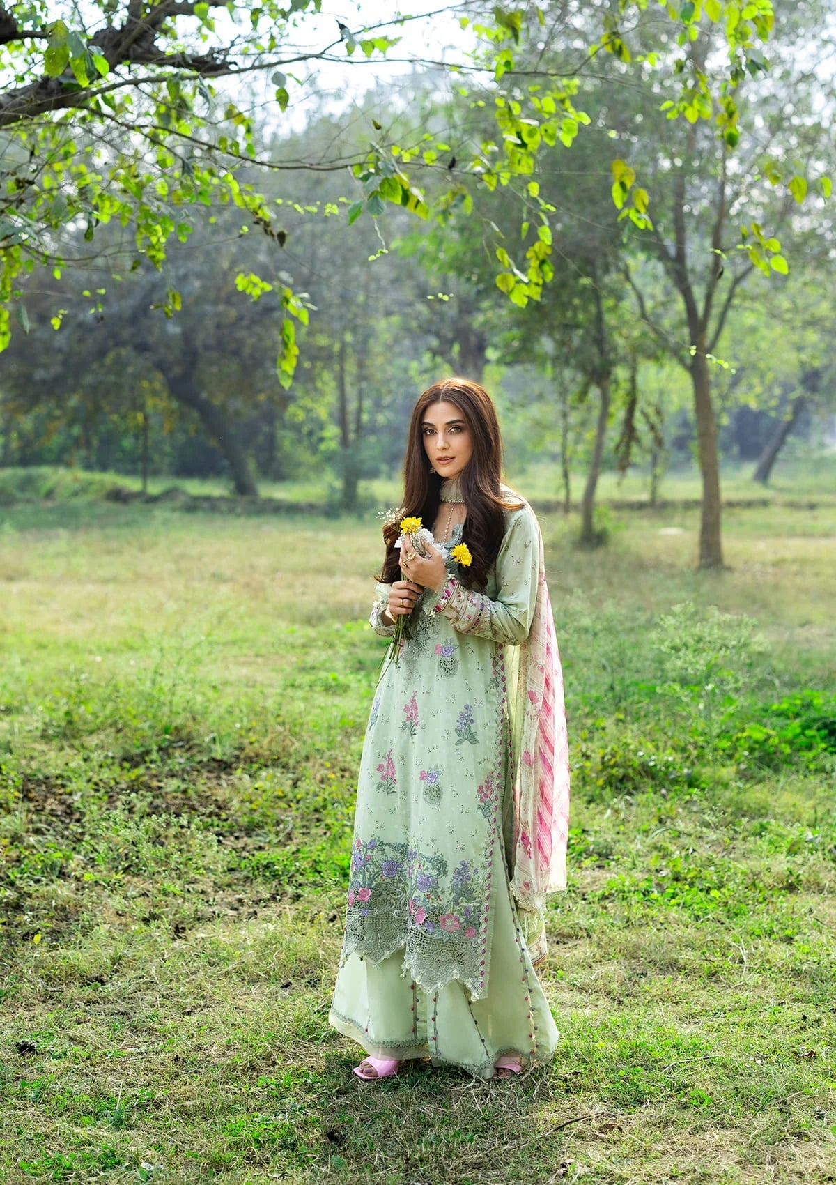 [ SUIT J ] - ELAF CHIKANKARI PRINTS WITH CHIFFON DUPATTA 2026