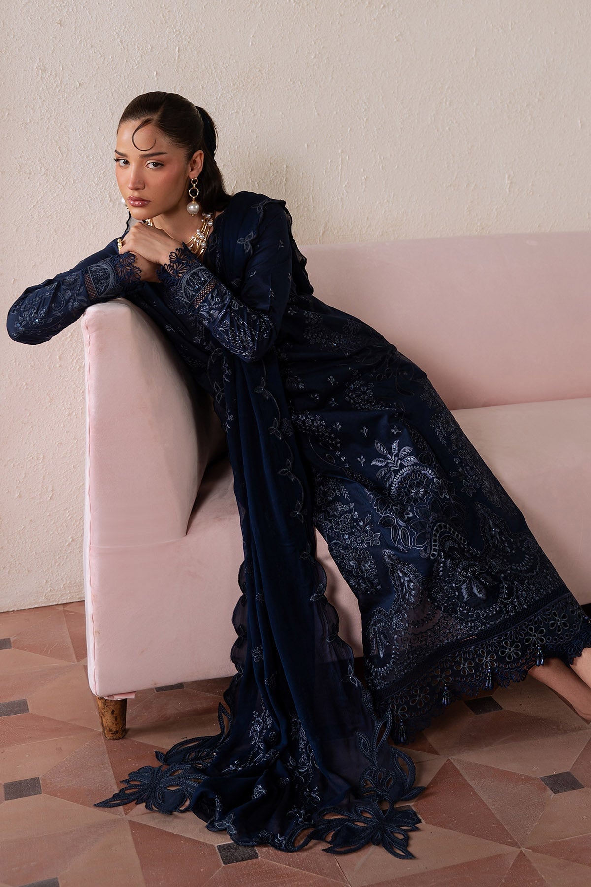 [ SUIT C ] - NUREH FEYA EMBROIDERED LAWN WITH EMBROIDERED CHIFFON DUPATTA COLLECTION 2026