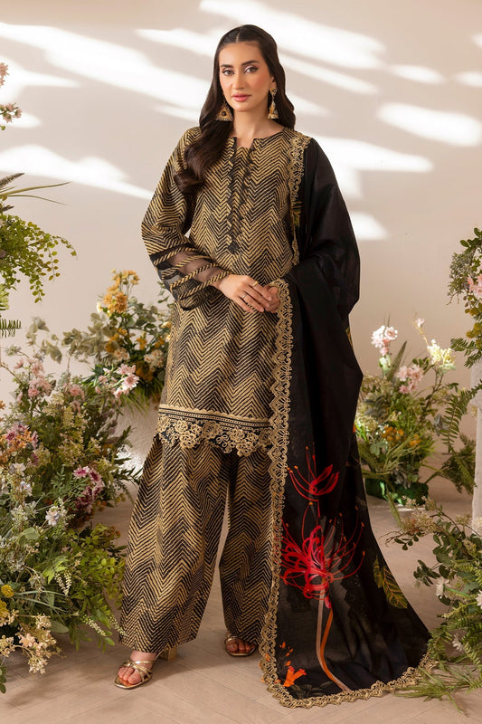CHARIZMA BASICS EMBROIDERED LAWN WITH EMBROIDERED LAWN DUPATTA 2025