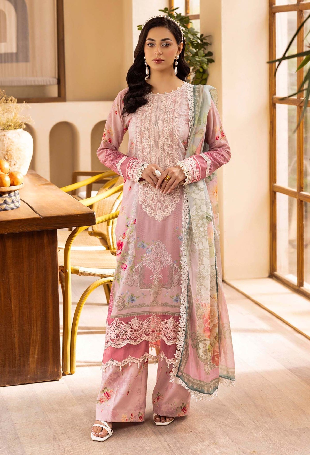 ADANS LIBAS CHANTELLE LAWN EMBROIDERED 2025