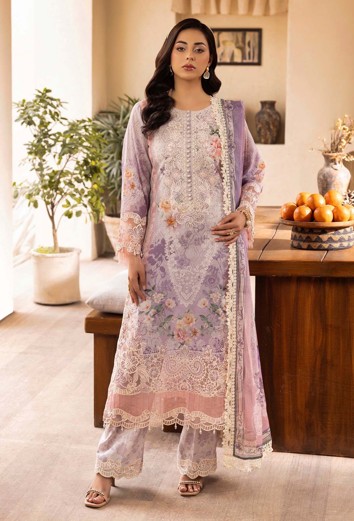 ADANS LIBAS CHANTELLE LAWN EMBROIDERED 2025