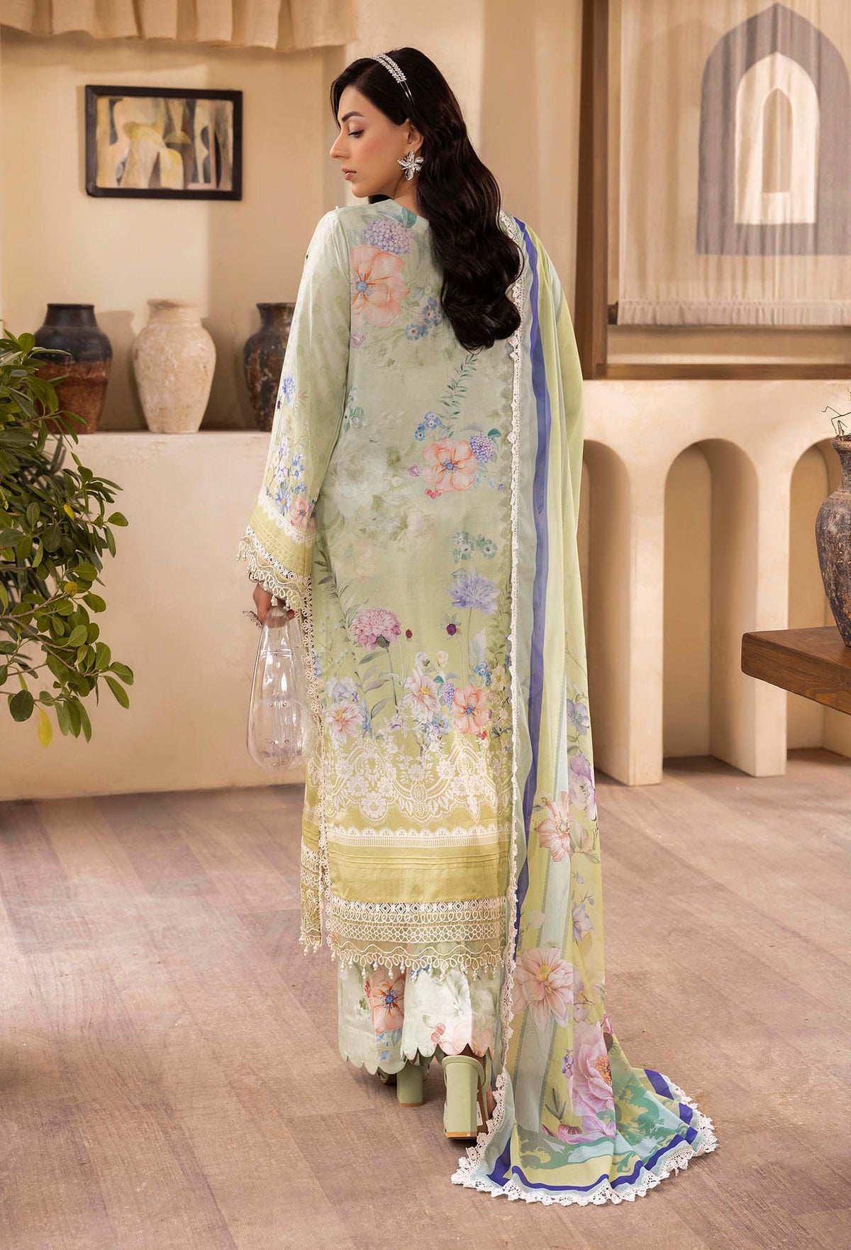 ADANS LIBAS CHANTELLE LAWN EMBROIDERED 2025