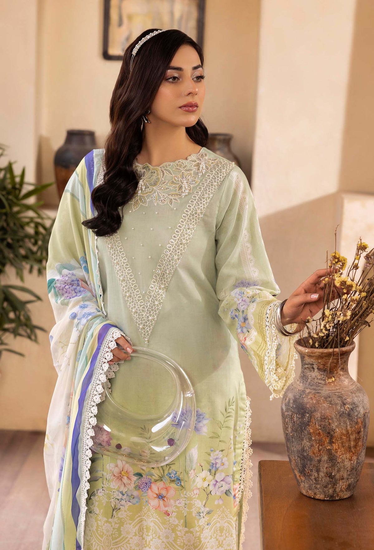 ADANS LIBAS CHANTELLE LAWN EMBROIDERED 2025