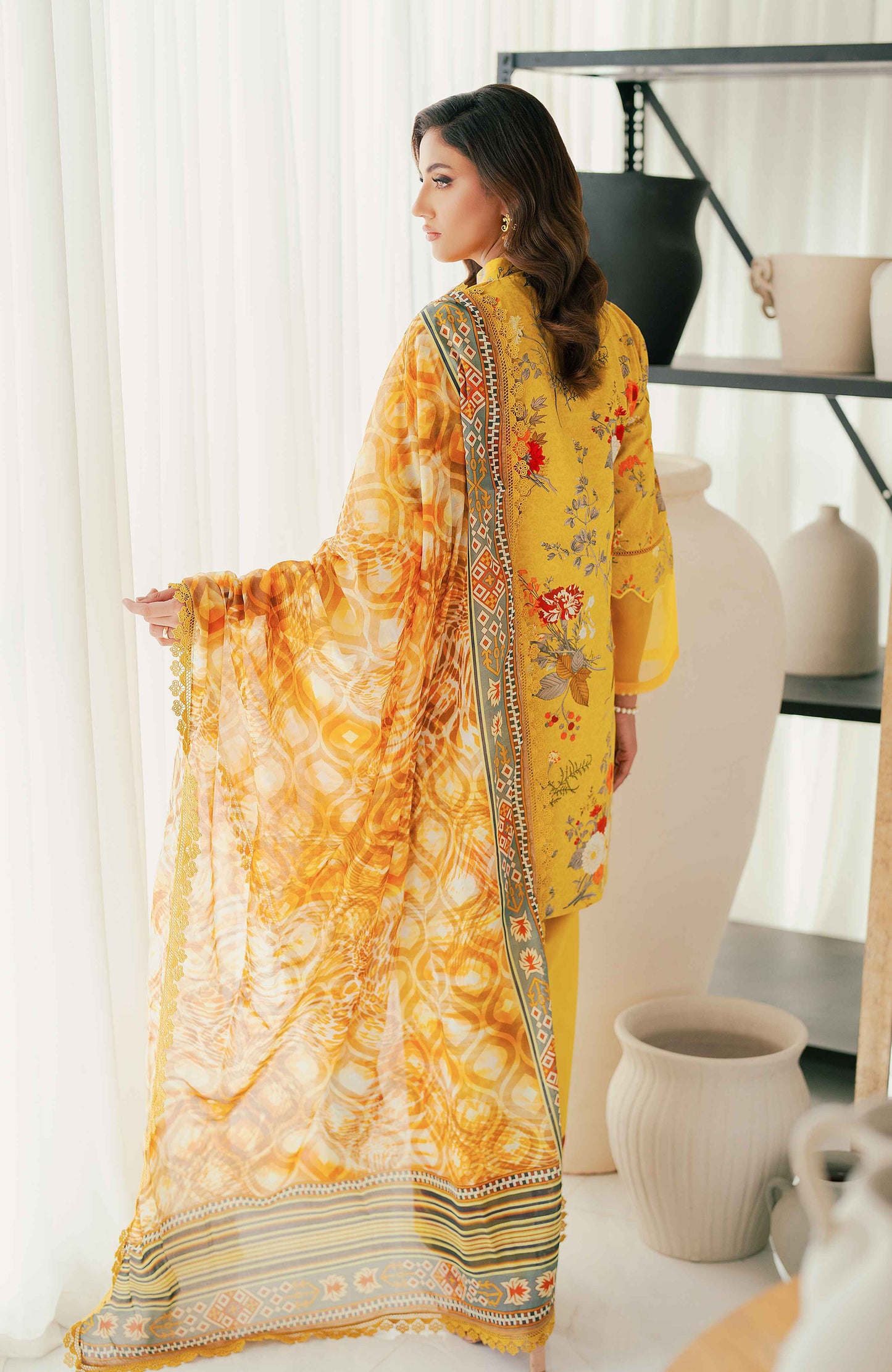 ALZOHAIB BLOOM SUNSHINE COTTON SILK COLLECTION 2024