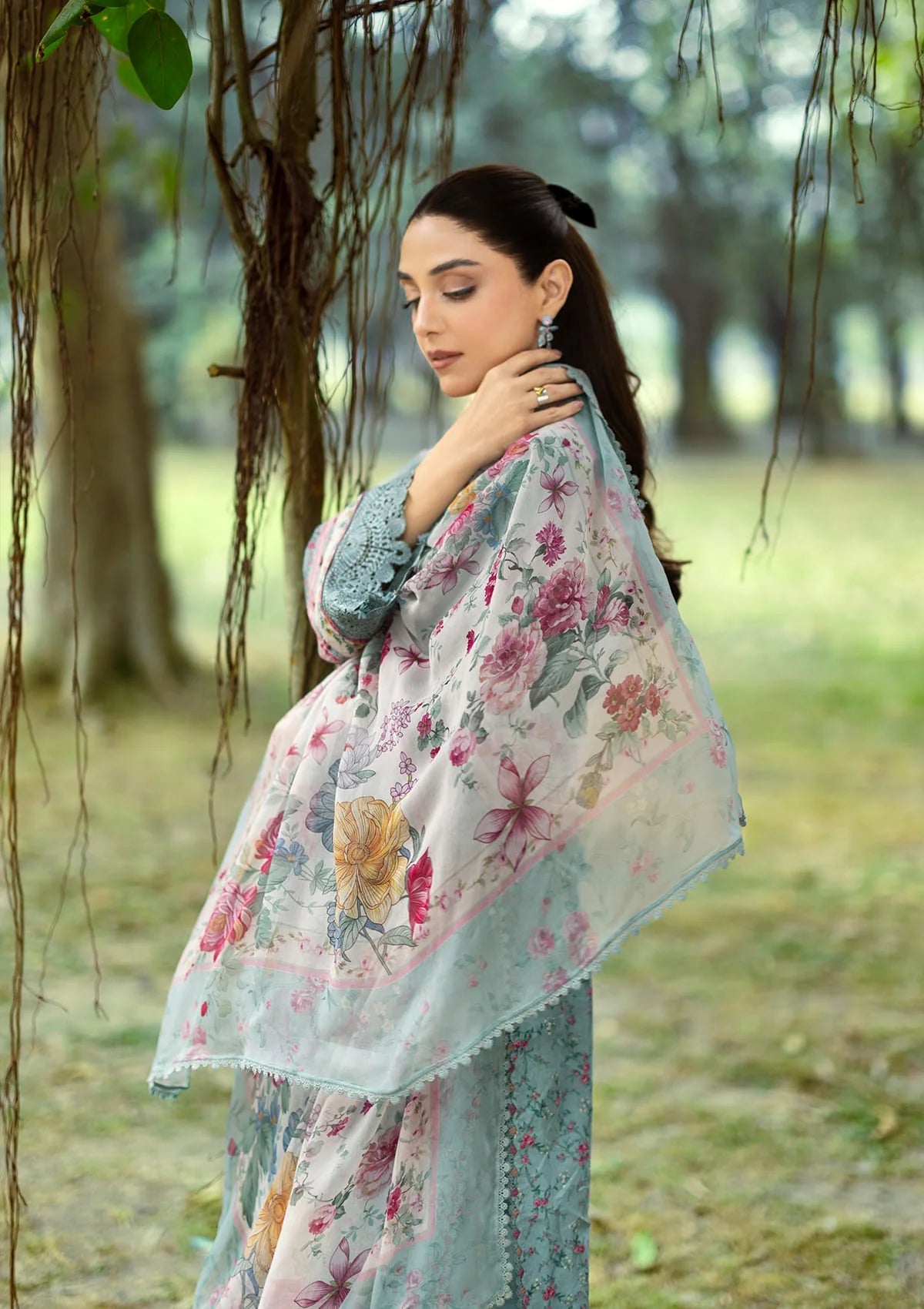 [ SUIT N ] - ELAF CHIKANKARI PRINTS WITH CHIFFON DUPATTA 2026