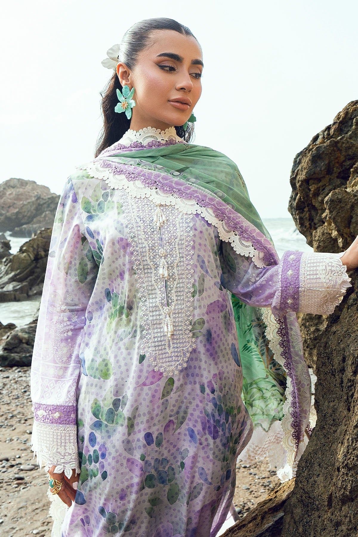[ SUIT D ] - NUREH GARDENIA LAWN EMBROIDERED AND PRINTED 2026