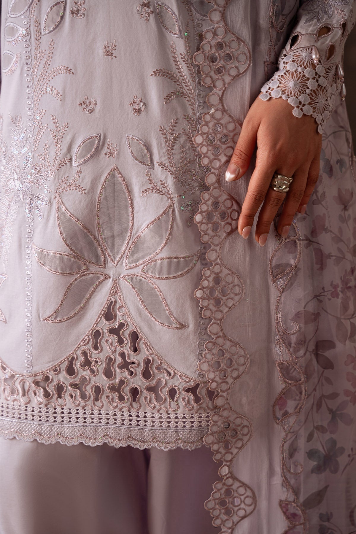 [ SUIT F ] - NUREH FEYA EMBROIDERED LAWN WITH EMBROIDERED CHIFFON DUPATTA COLLECTION 2026