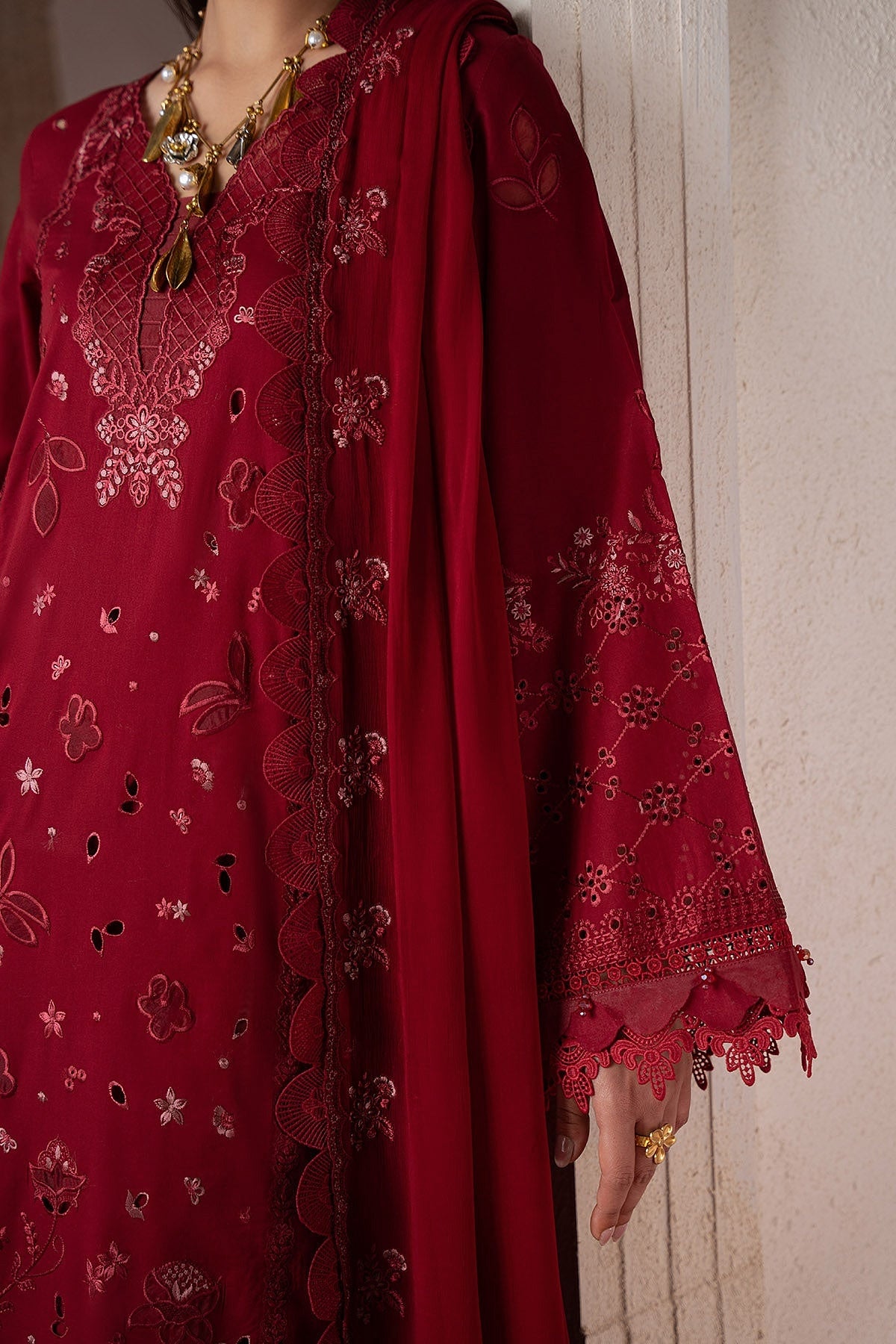 [ SUIT A ] - NUREH FEYA EMBROIDERED LAWN WITH EMBROIDERED CHIFFON DUPATTA COLLECTION 2026