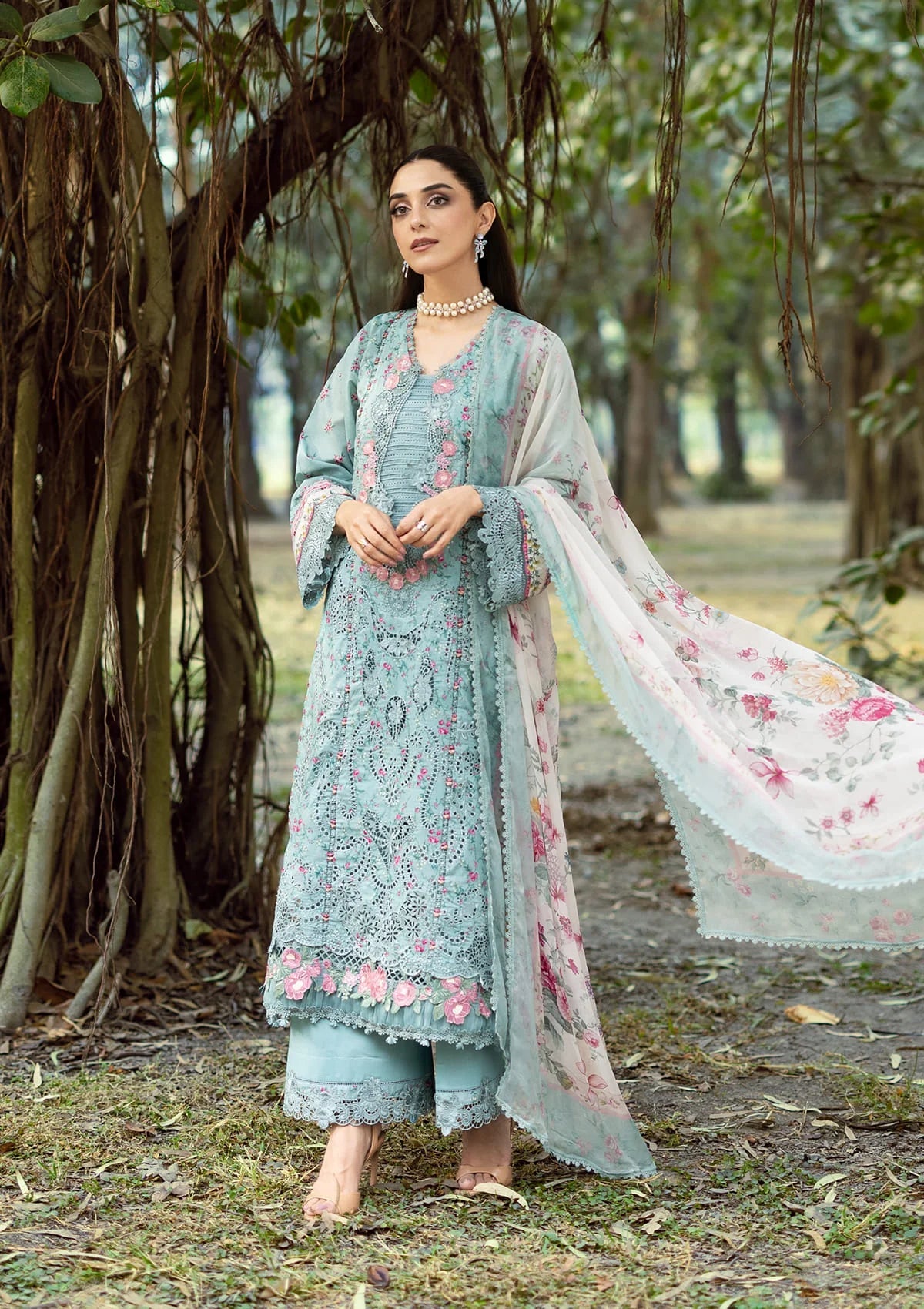 [ SUIT N ] - ELAF CHIKANKARI PRINTS WITH CHIFFON DUPATTA 2026
