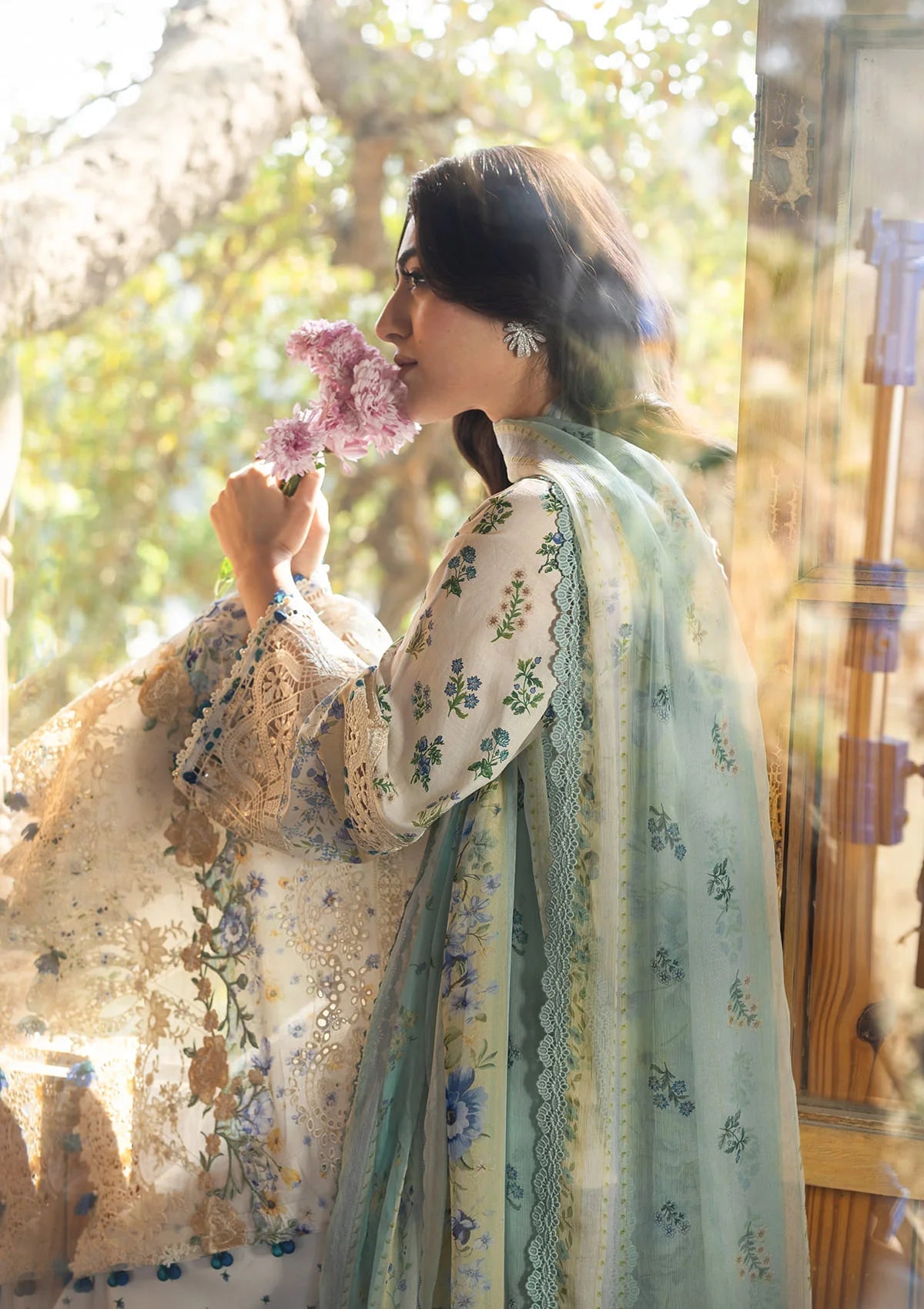 [ SUIT M ] - ELAF CHIKANKARI PRINTS WITH CHIFFON DUPATTA 2026