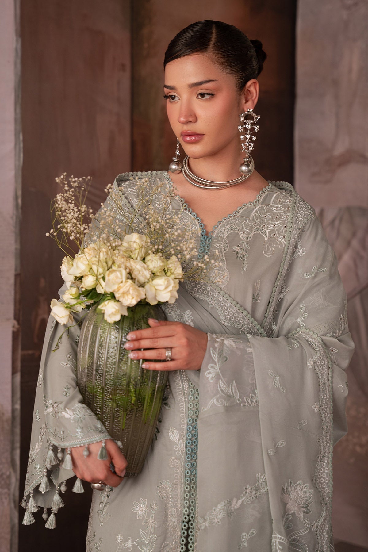 [ SUIT E ] - NUREH FEYA EMBROIDERED LAWN WITH EMBROIDERED CHIFFON DUPATTA COLLECTION 2026