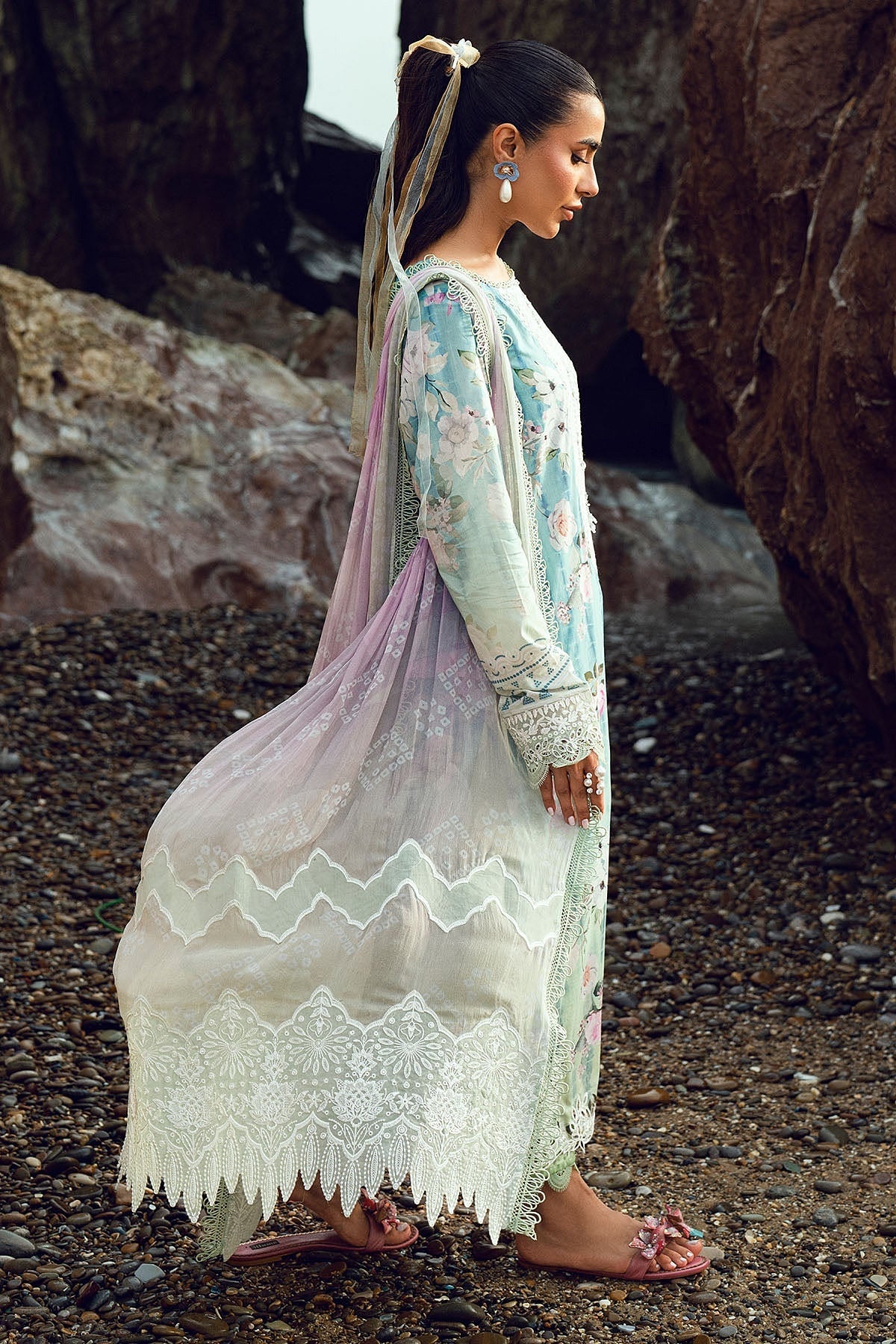 [ SUIT F ] - NUREH GARDENIA LAWN EMBROIDERED AND PRINTED 2026