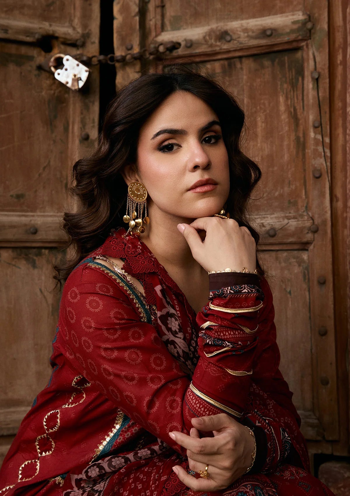 [ SUIT A ] - KAHF AANGAN LUXURY PRINT LAWN WITH CHIFFON DUPATTA 2026