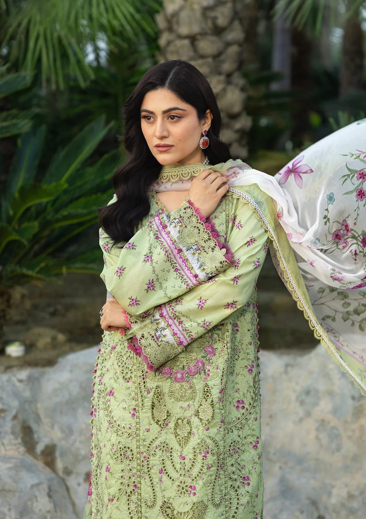 [ SUIT G ] - ELAF CHIKANKARI PRINTS WITH CHIFFON DUPATTA 2026