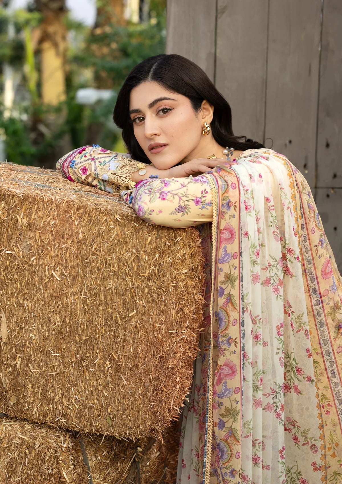 [ SUIT H ] - ELAF CHIKANKARI PRINTS WITH CHIFFON DUPATTA 2026