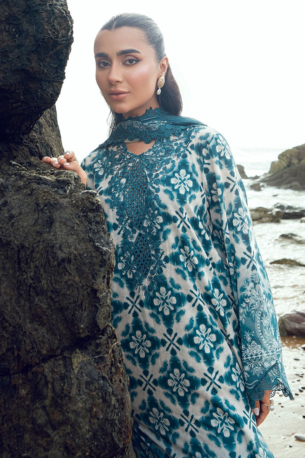 [ SUIT H ] - NUREH GARDENIA LAWN EMBROIDERED AND PRINTED 2026