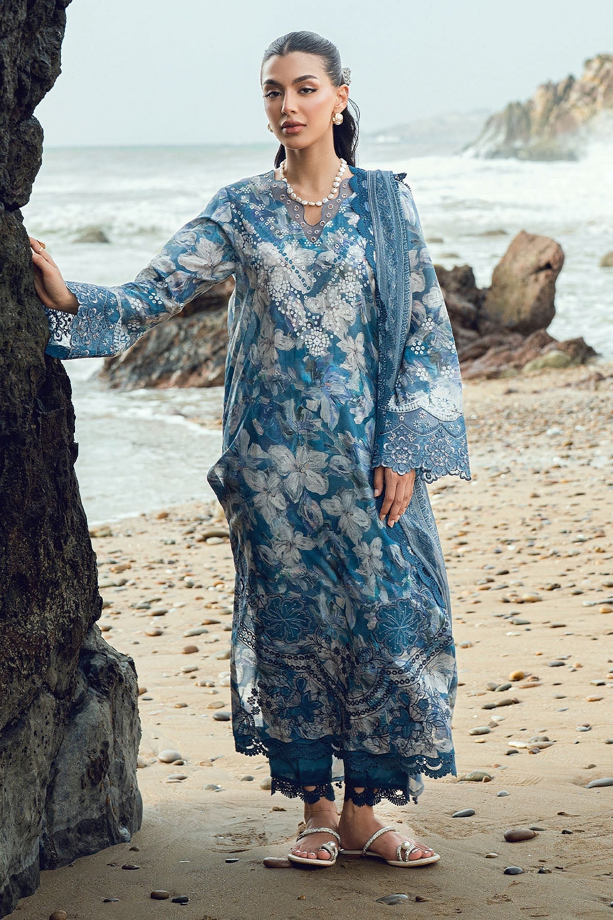 [ SUIT E ] - NUREH GARDENIA LAWN EMBROIDERED AND PRINTED 2026