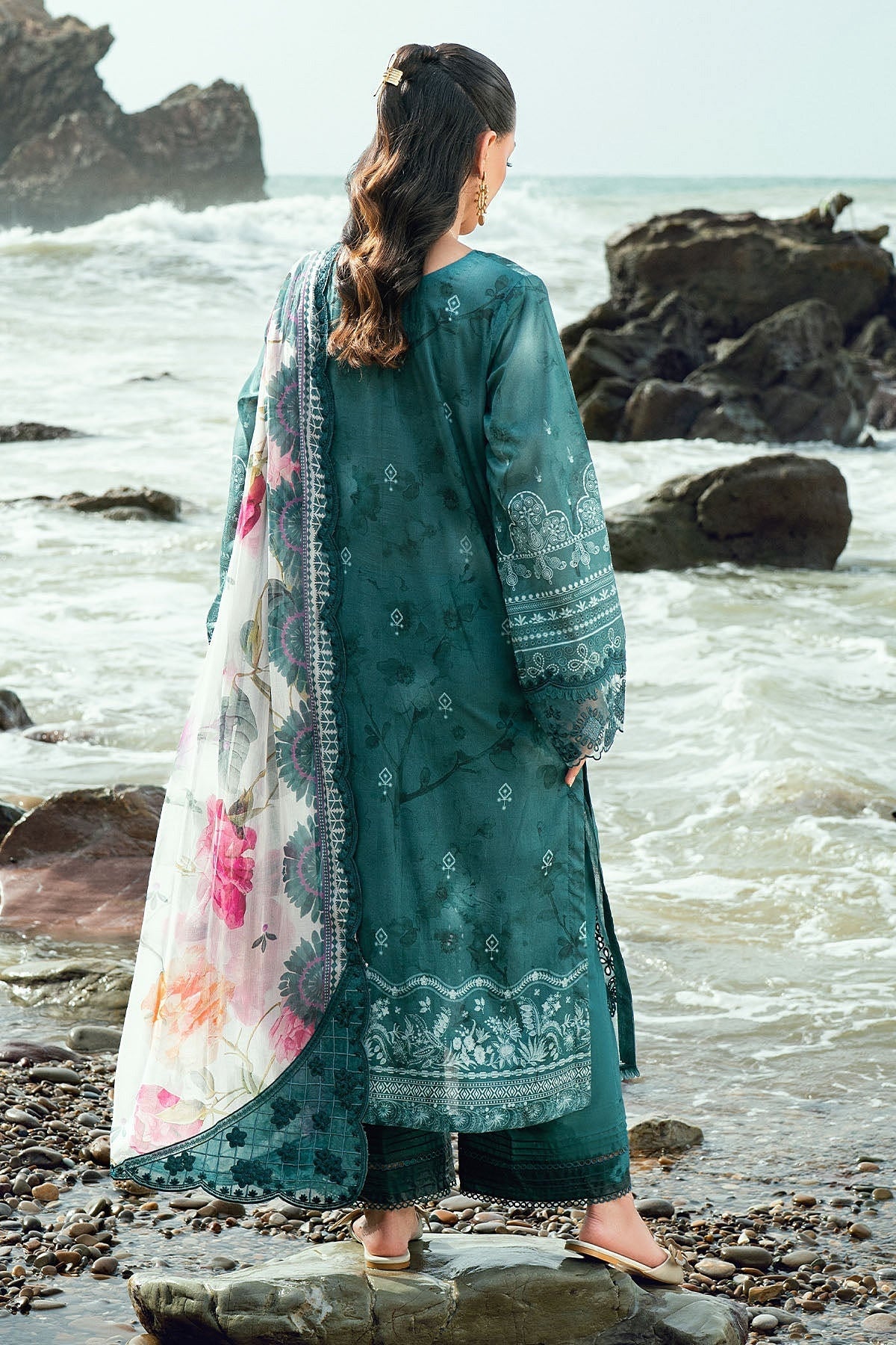 [ SUIT B ] - NUREH GARDENIA LAWN EMBROIDERED AND PRINTED 2026