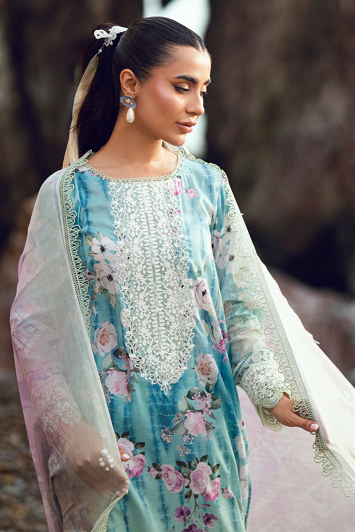 [ SUIT F ] - NUREH GARDENIA LAWN EMBROIDERED AND PRINTED 2026