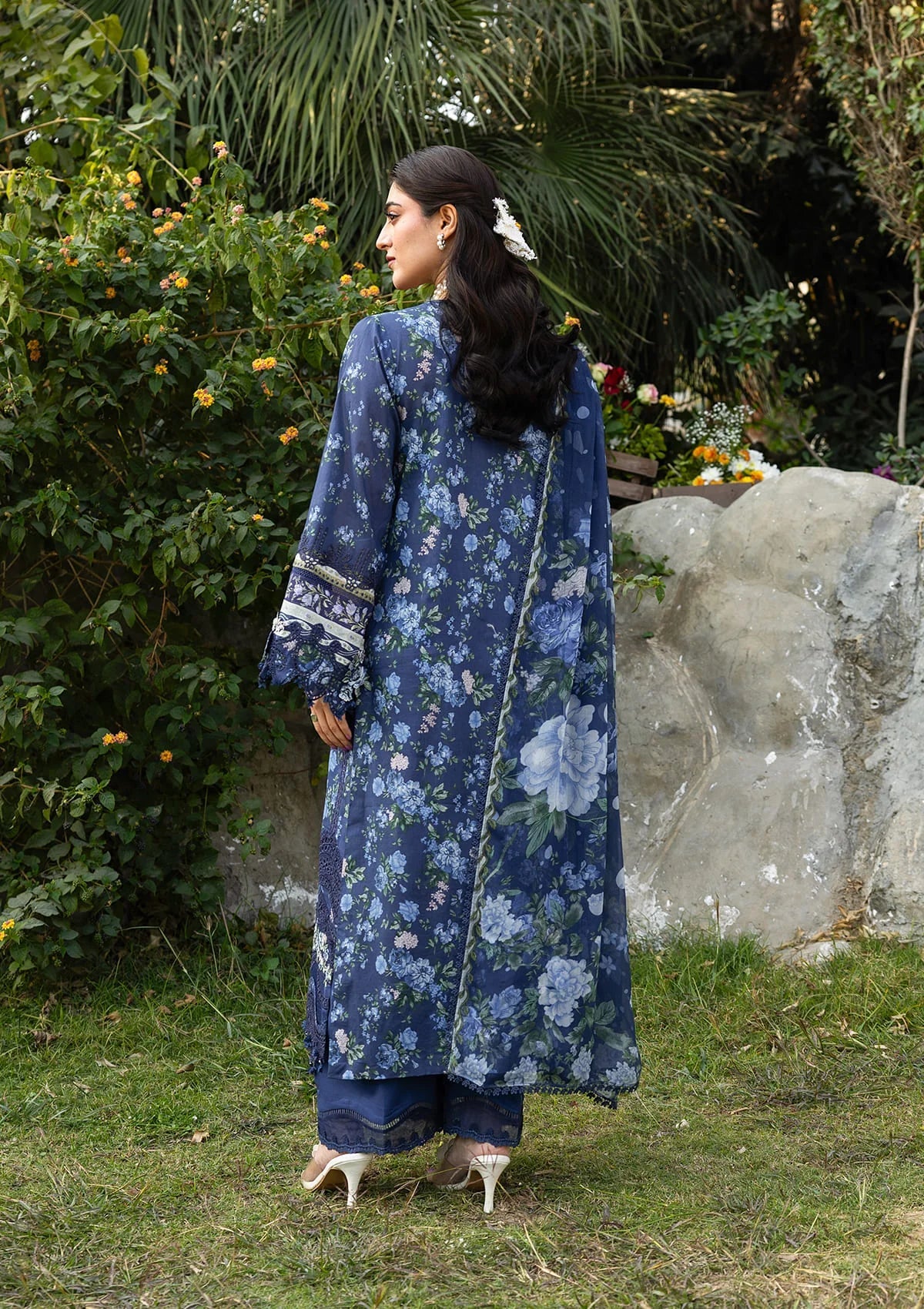 [ SUIT F ] - ELAF CHIKANKARI PRINTS WITH CHIFFON DUPATTA 2026