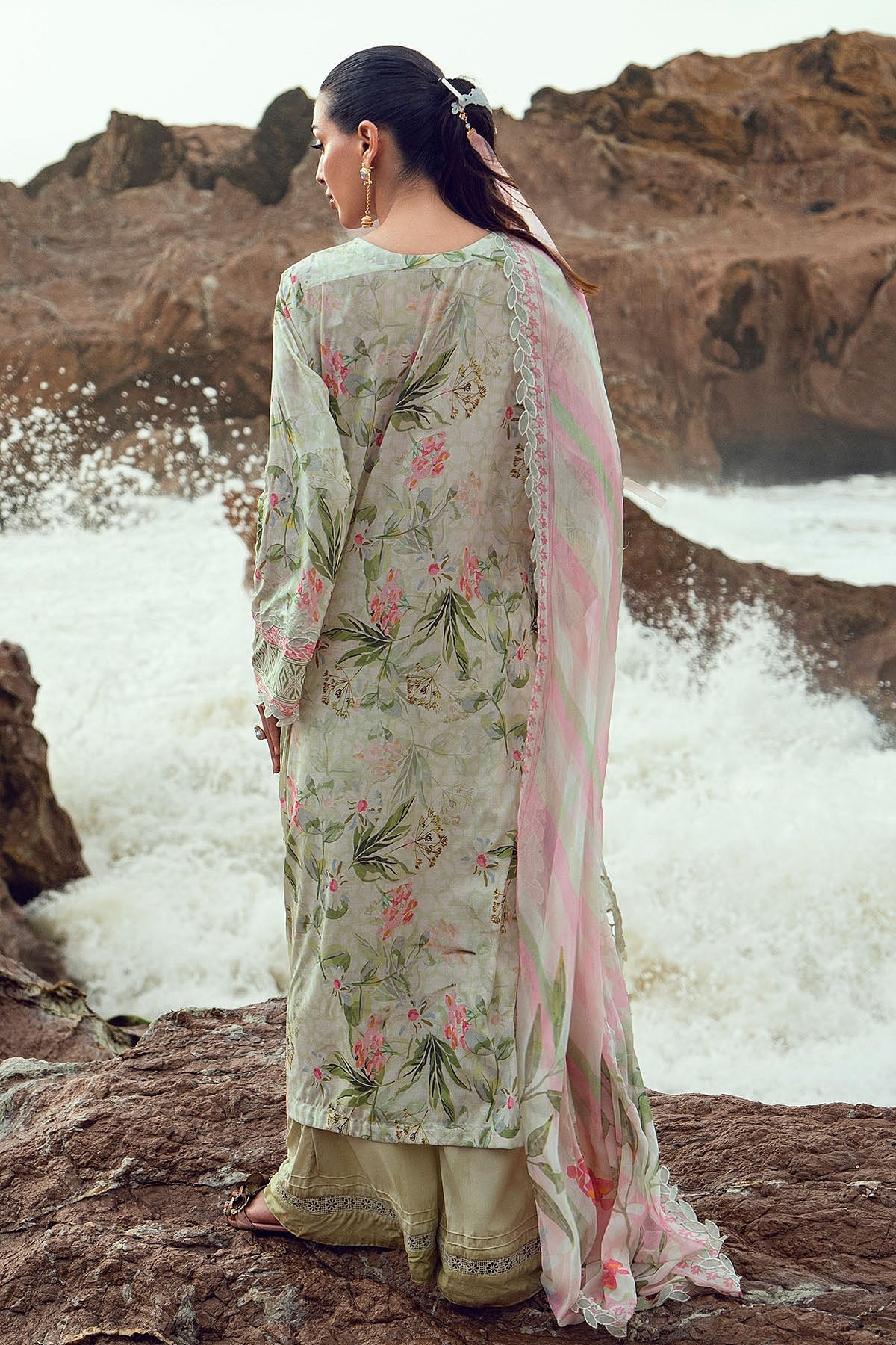 [ SUIT G ] - NUREH GARDENIA LAWN EMBROIDERED AND PRINTED 2026