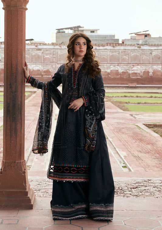 [ SUIT E ] - KAHF AANGAN LUXURY PRINT LAWN WITH CHIFFON DUPATTA 2026