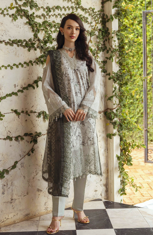 ALZOHAIB BLOOM SUNSHINE EMBROIDERED CUTWORK DUPATTA EDITION 2024 🌸🌸