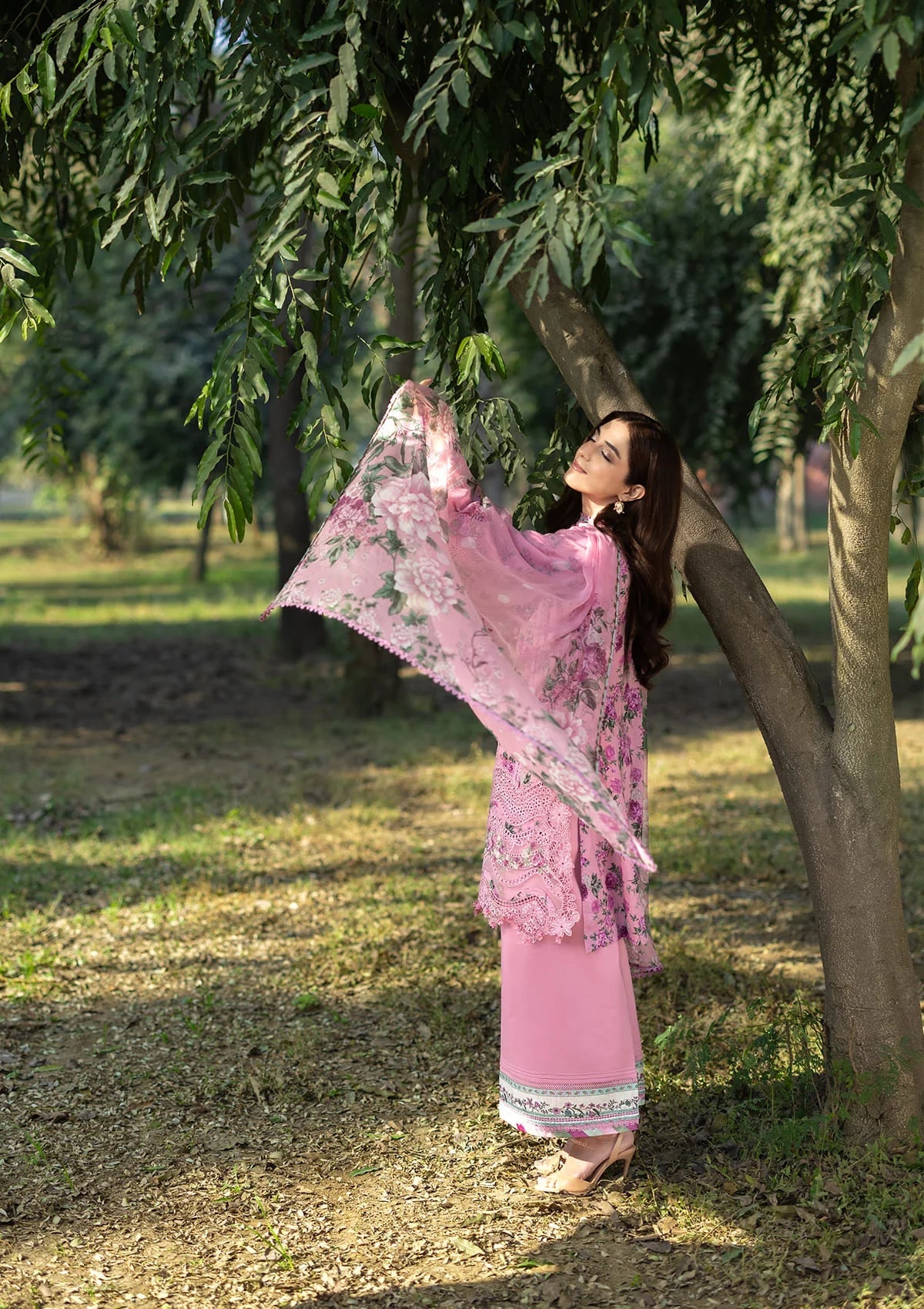 [ SUIT D ] - ELAF CHIKANKARI PRINTS WITH CHIFFON DUPATTA 2026