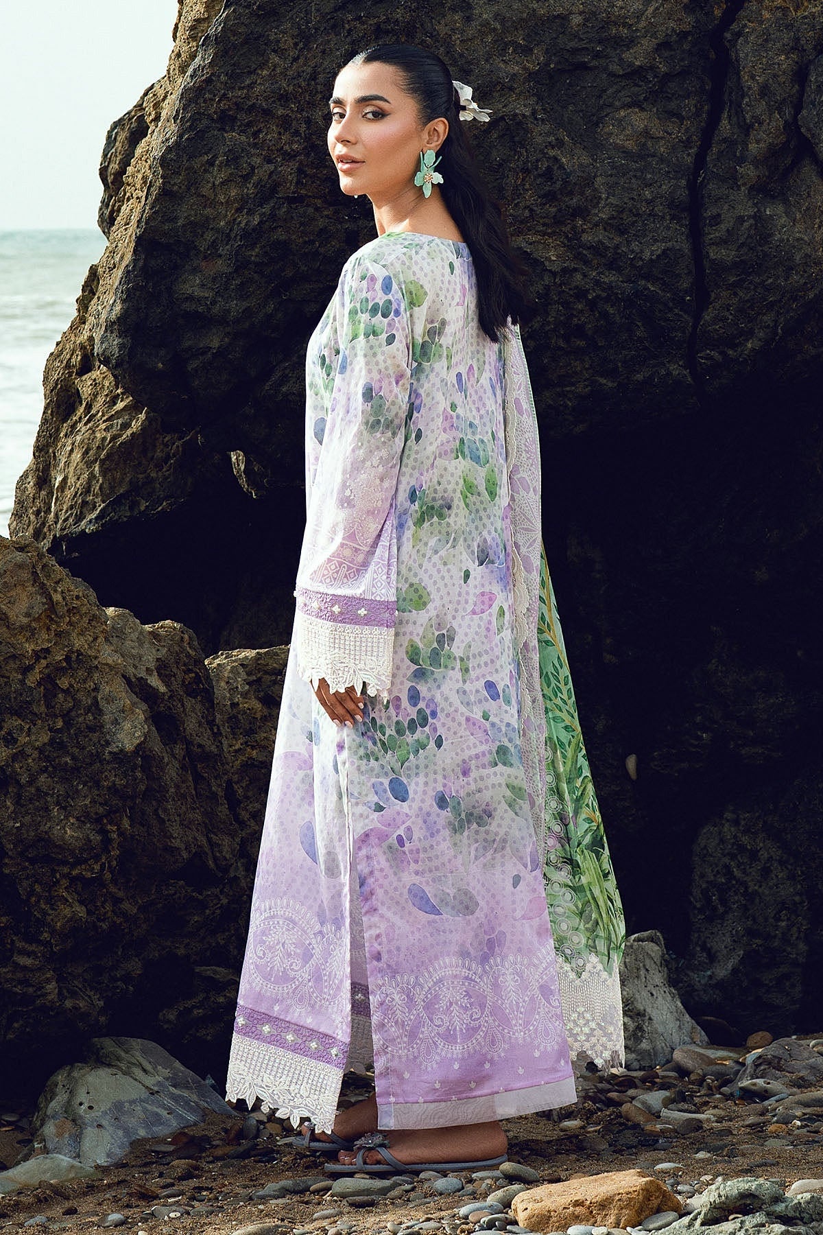 [ SUIT D ] - NUREH GARDENIA LAWN EMBROIDERED AND PRINTED 2026