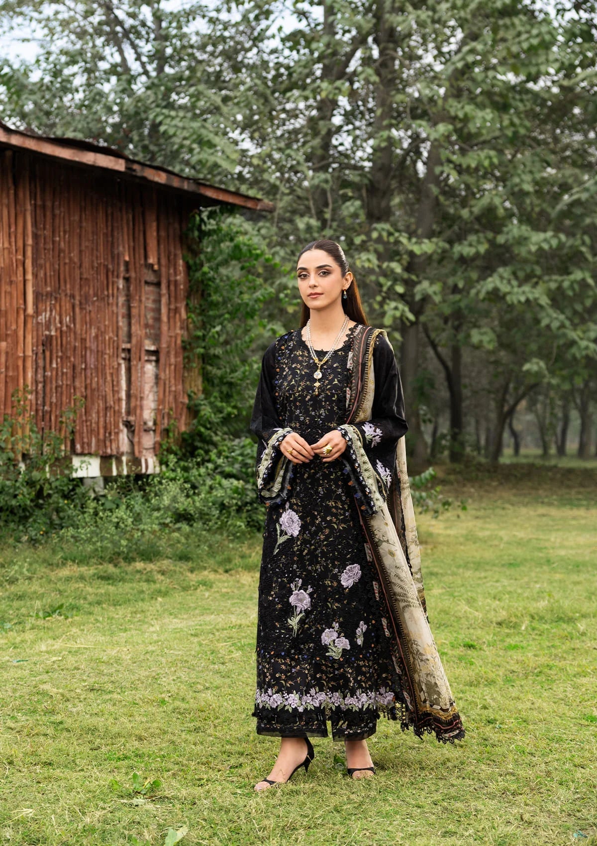 [ SUIT E ] - ELAF CHIKANKARI PRINTS WITH CHIFFON DUPATTA 2026