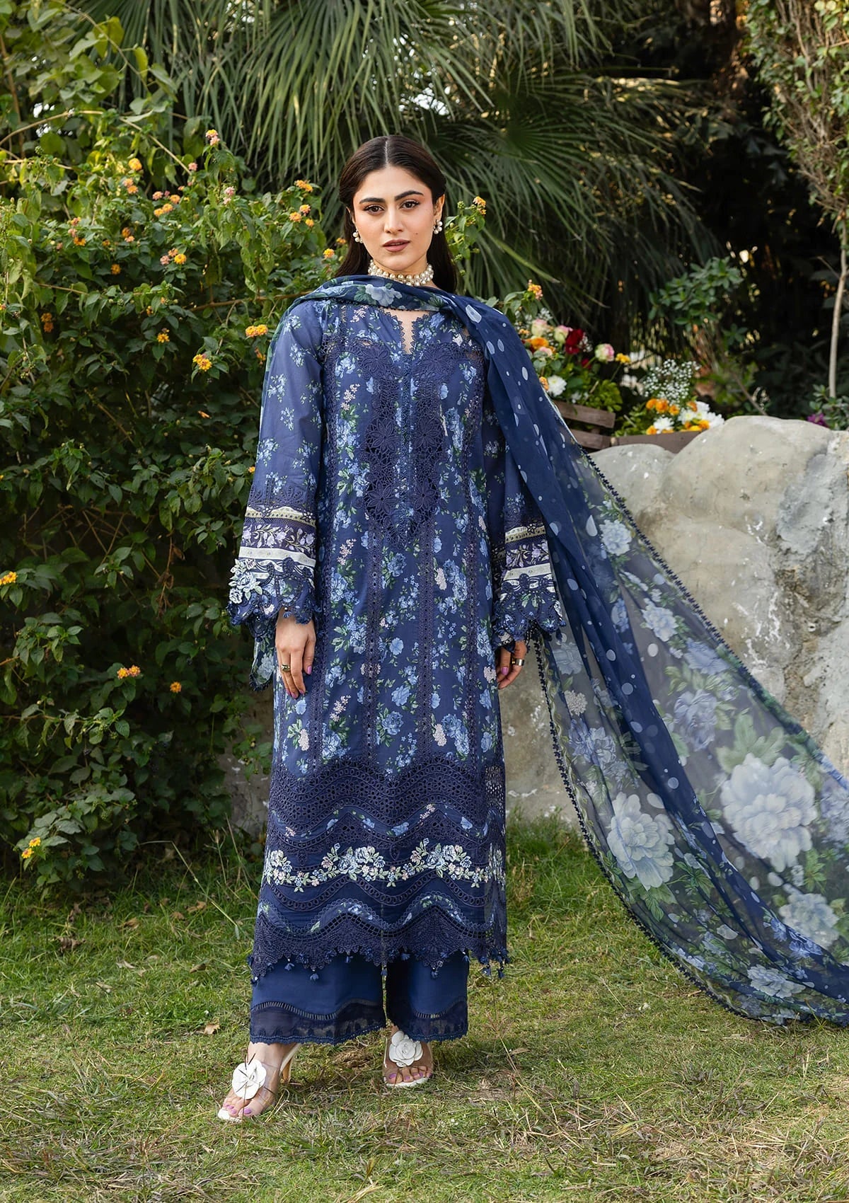 [ SUIT F ] - ELAF CHIKANKARI PRINTS WITH CHIFFON DUPATTA 2026