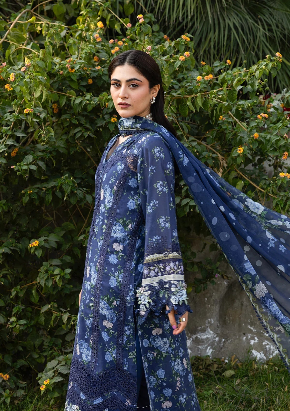[ SUIT F ] - ELAF CHIKANKARI PRINTS WITH CHIFFON DUPATTA 2026