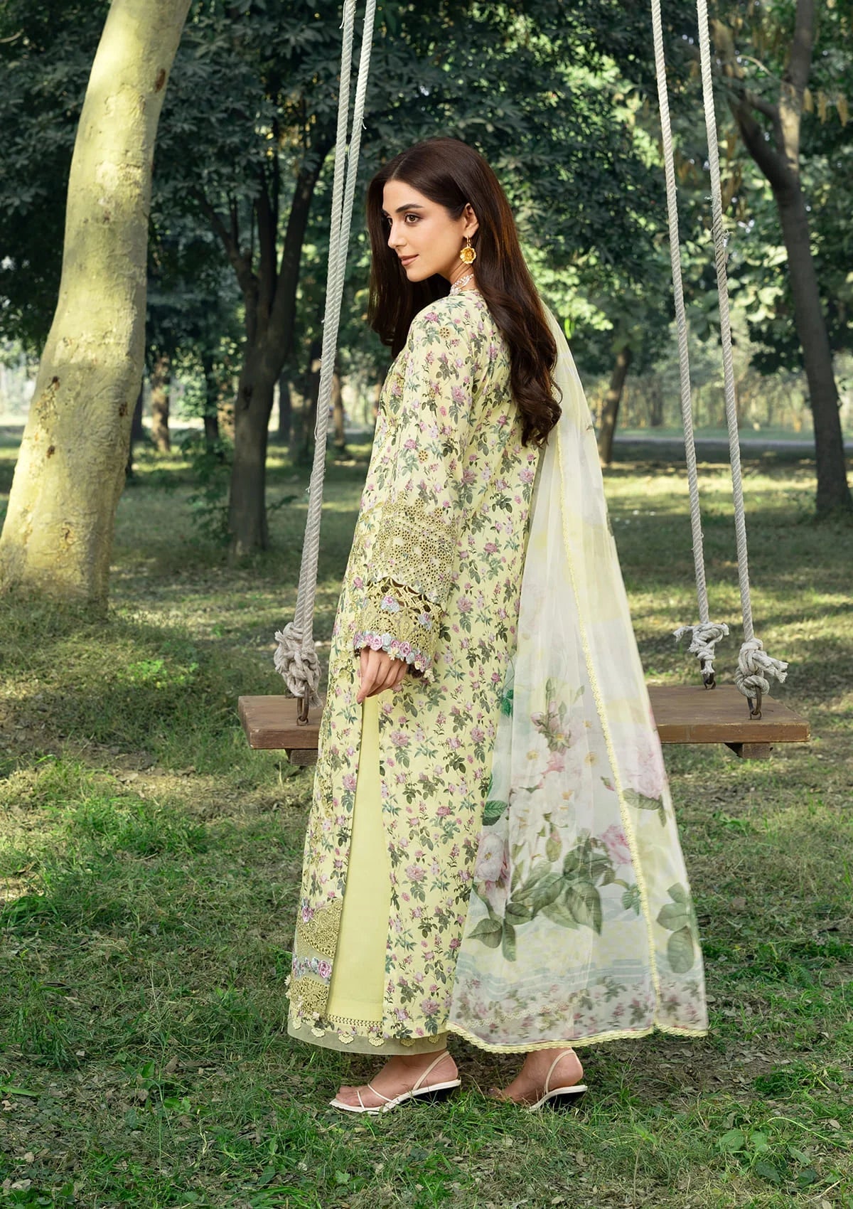 [ SUIT O ] - ELAF CHIKANKARI PRINTS WITH CHIFFON DUPATTA 2026