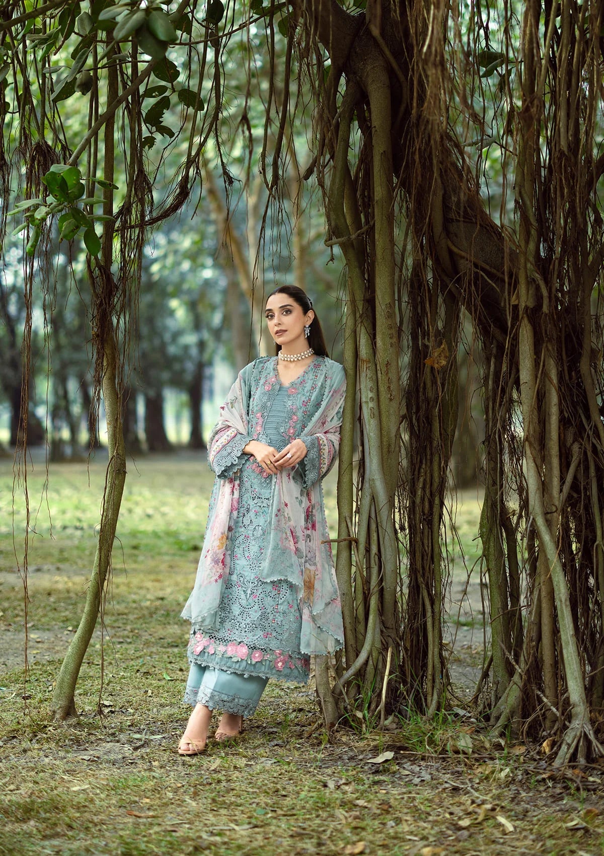 [ SUIT N ] - ELAF CHIKANKARI PRINTS WITH CHIFFON DUPATTA 2026