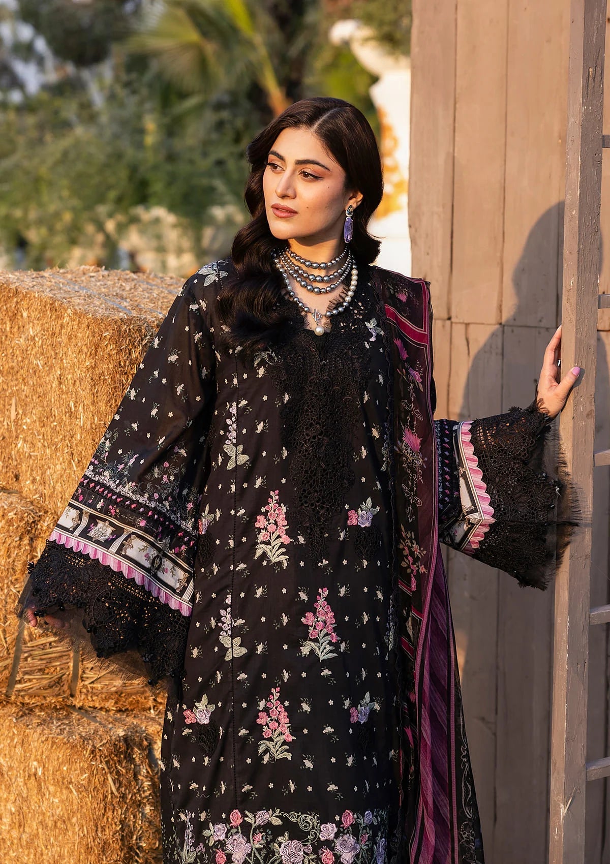 [ SUIT K ] - ELAF CHIKANKARI PRINTS WITH CHIFFON DUPATTA 2026