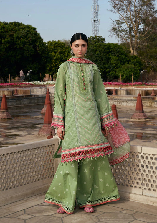 [ SUIT G ] - KAHF AANGAN LUXURY PRINT LAWN WITH CHIFFON DUPATTA 2026